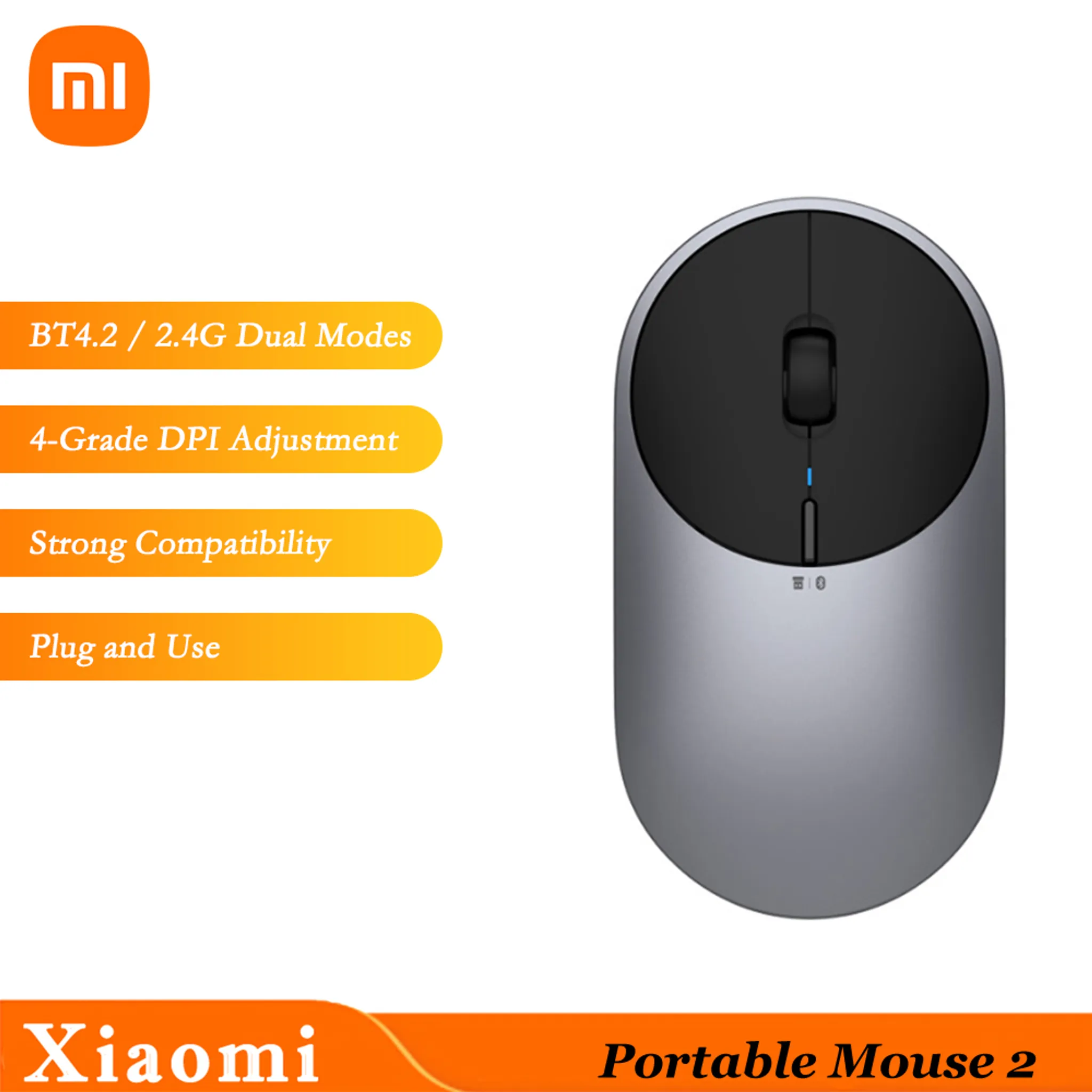 Xiaomi Mi Portable Mouse 2 Maus mit Drahtlose