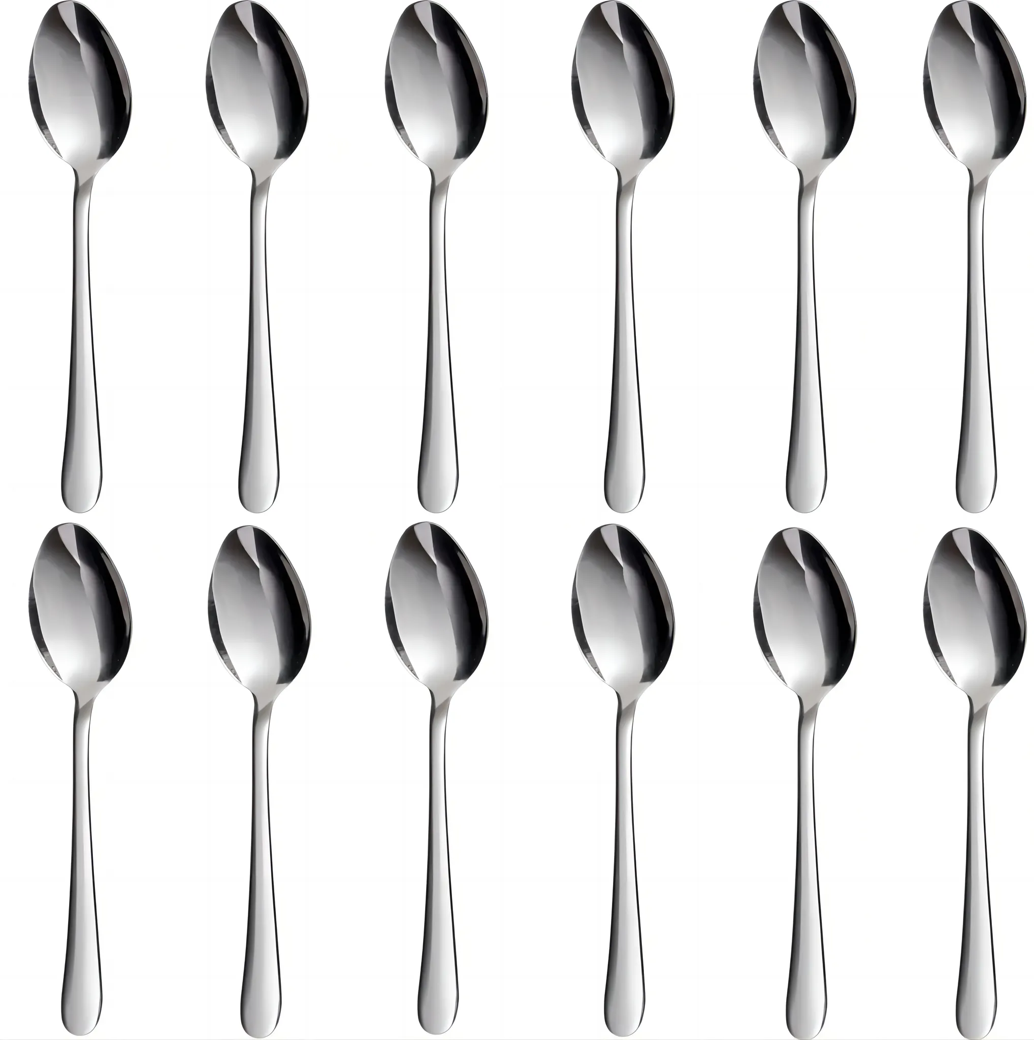 8er Set Tee- & Kaffeelöffel Aus Edelstahl – 11,9 Cm Spiegelpoliert, Spülmaschinenfest, Perfekt Für Espresso & Dessert