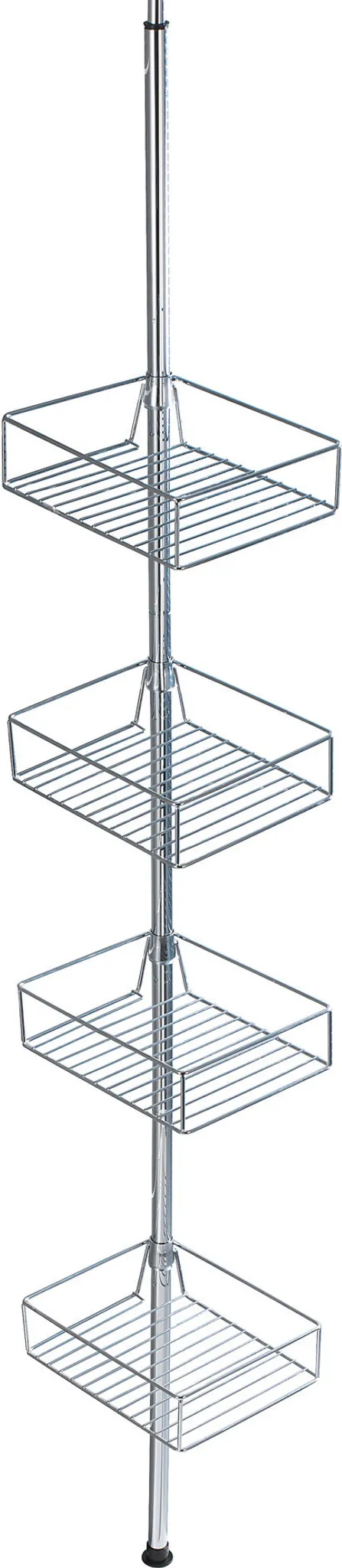 Nicchia Doccia In Acciaio Inox Con Doppi Ripiani, 60x30x10 Cm, Da Incasso O Superficie, Bianco, Portaoggetti Bagno - 2