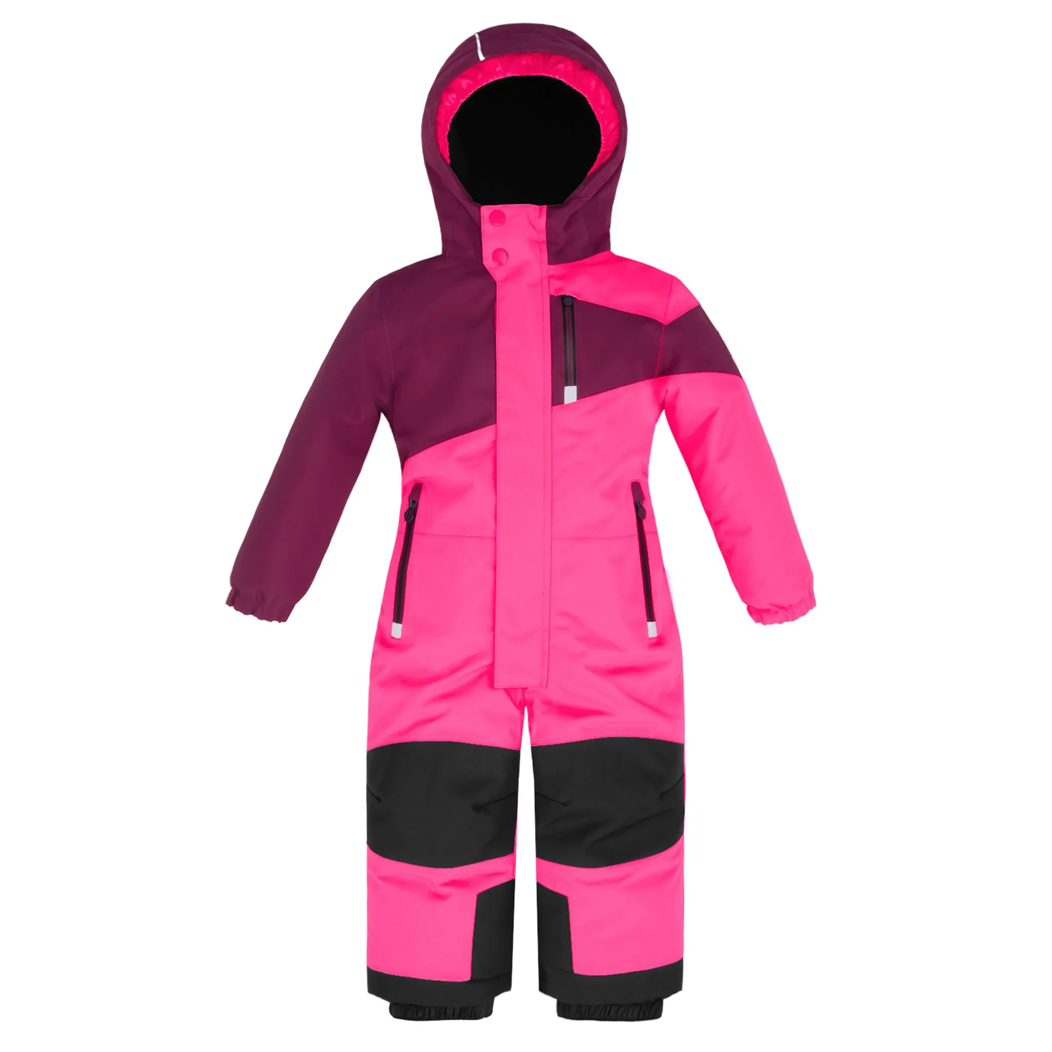 104 Mädchen pink Skianzug Einteiler