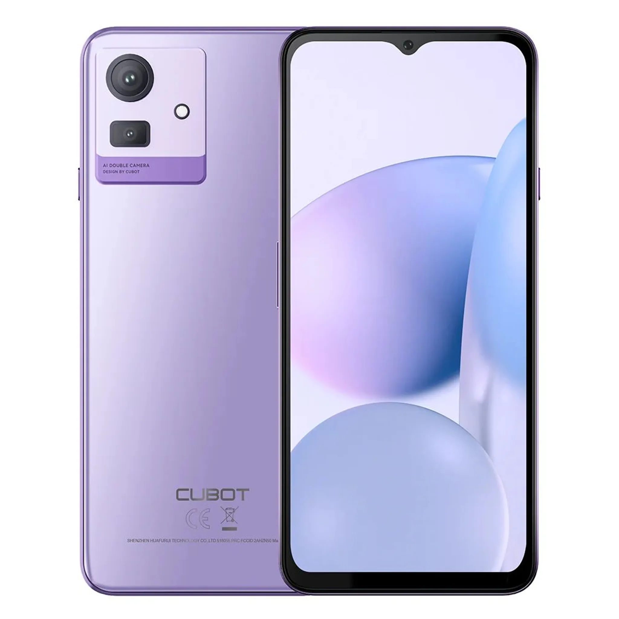CUBOT NOTE 50 Smartphone, Lila, Android 13,