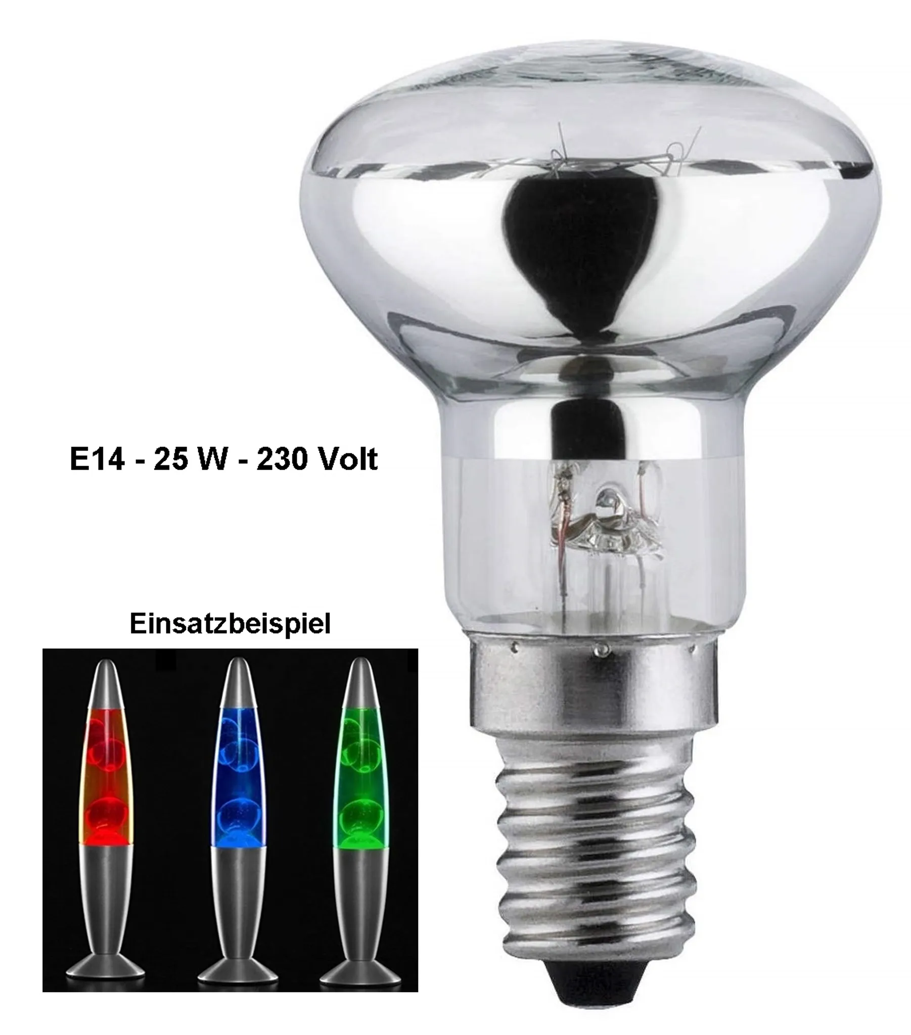 GKA Glühbirne für Lavalampe E14 R39 25 Watt