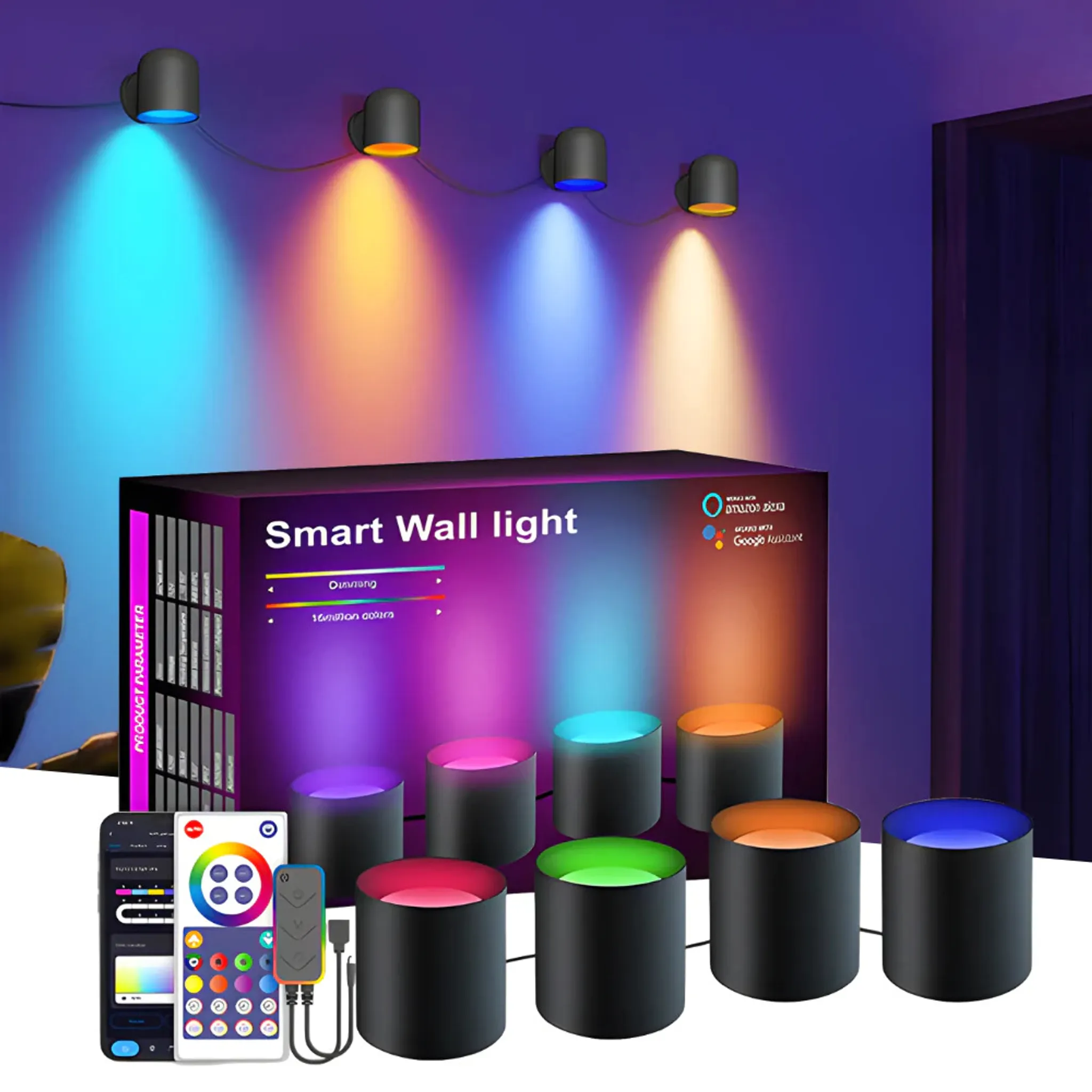 Musik RGB Sync Wandleuchte LED Smart