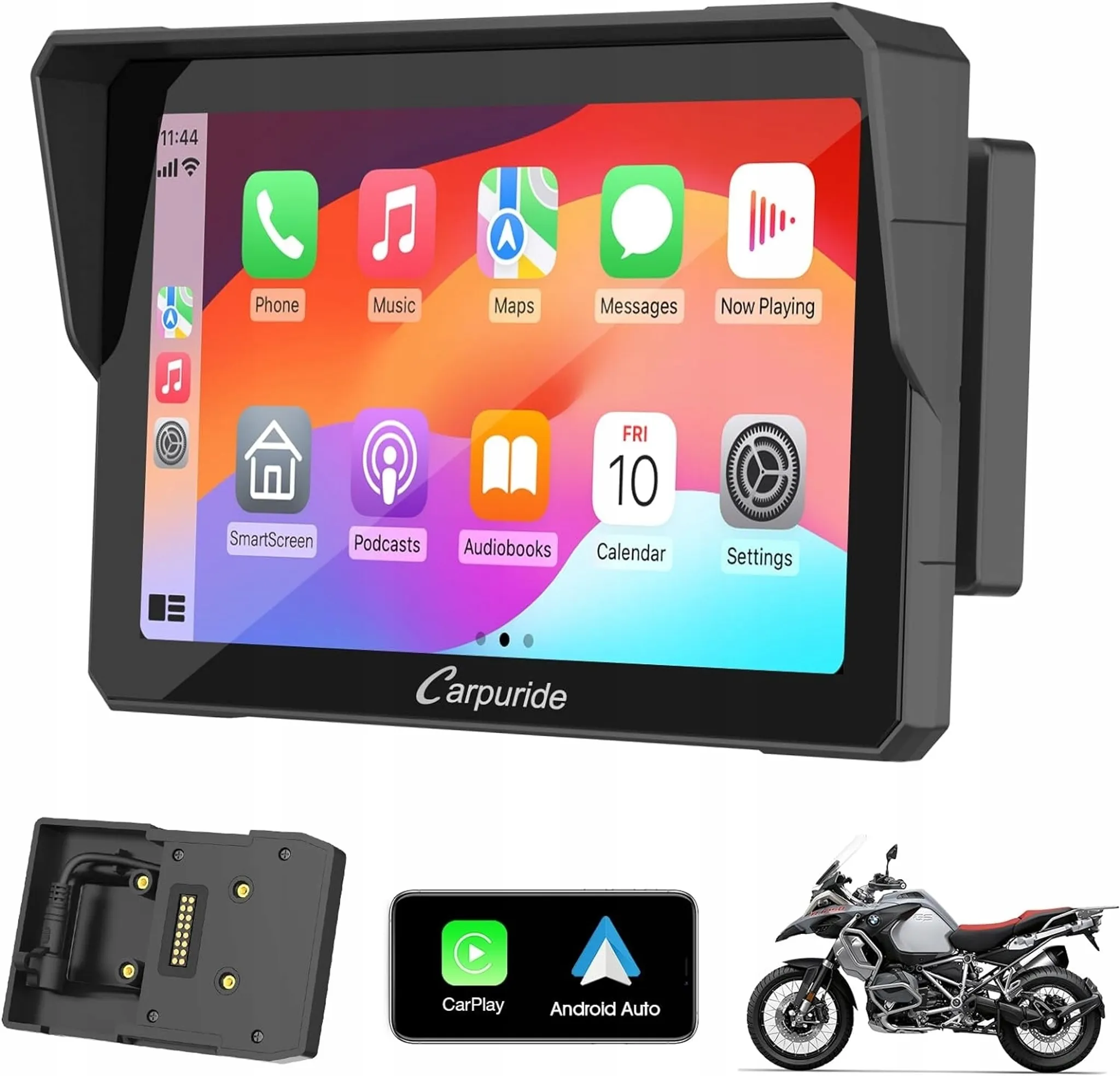 アクセサリー BMW Motorcycle Carplay Carpuride W502PRO B do motocykli B.-M-.W CarPlay i Android