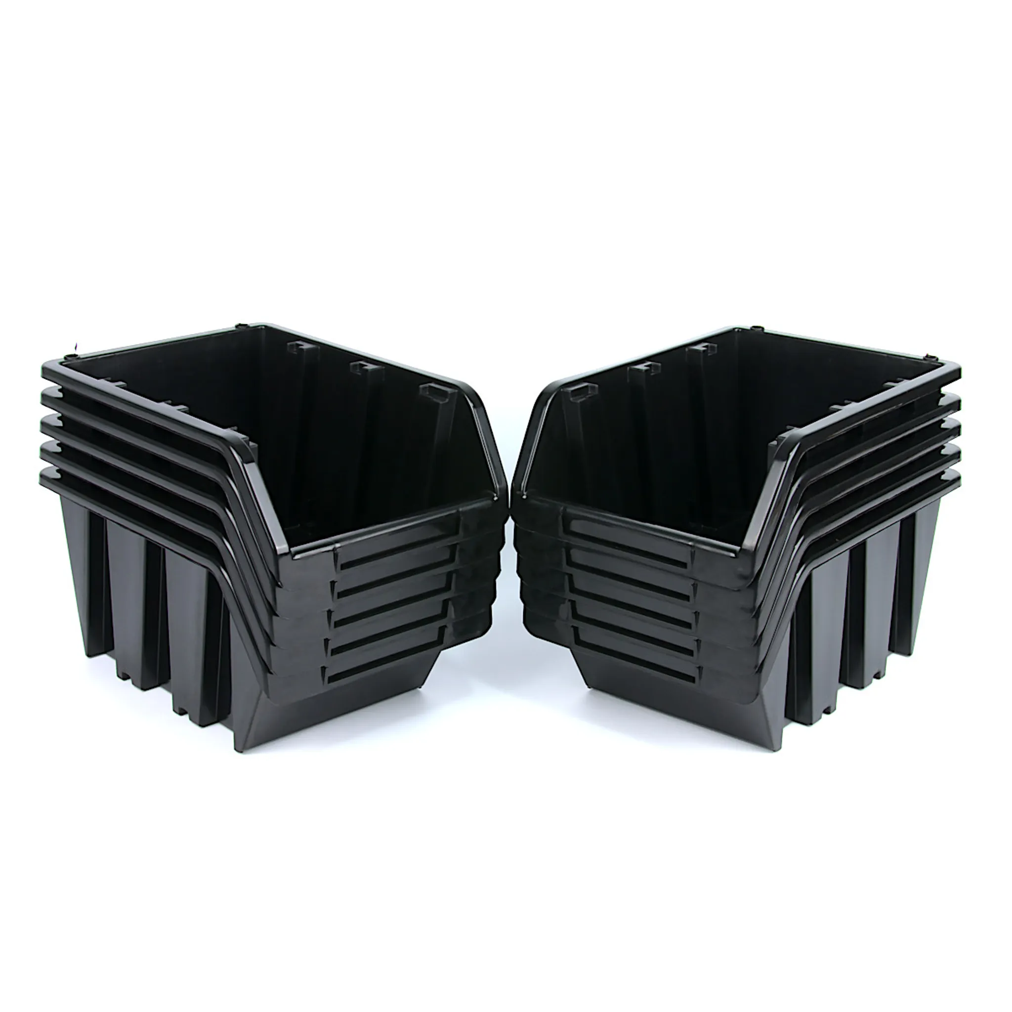 Stapelboxen Set – 20x Stapelbox mit Deckel 155x100x70 mm – Sichtbox  Stapelbox Lagerbox, Rot : : Baumarkt