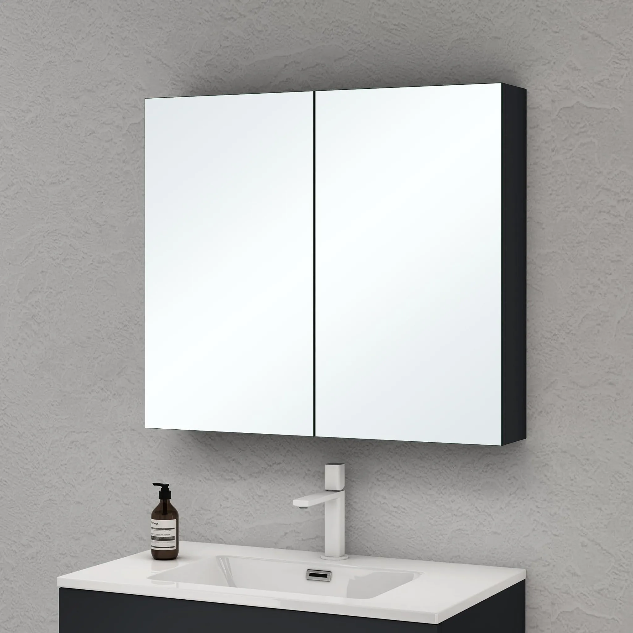 Armadietto Porta Medicine Da Incasso Con Specchio: 20 X 26 Cm, Da Parete Per Bagno - 5