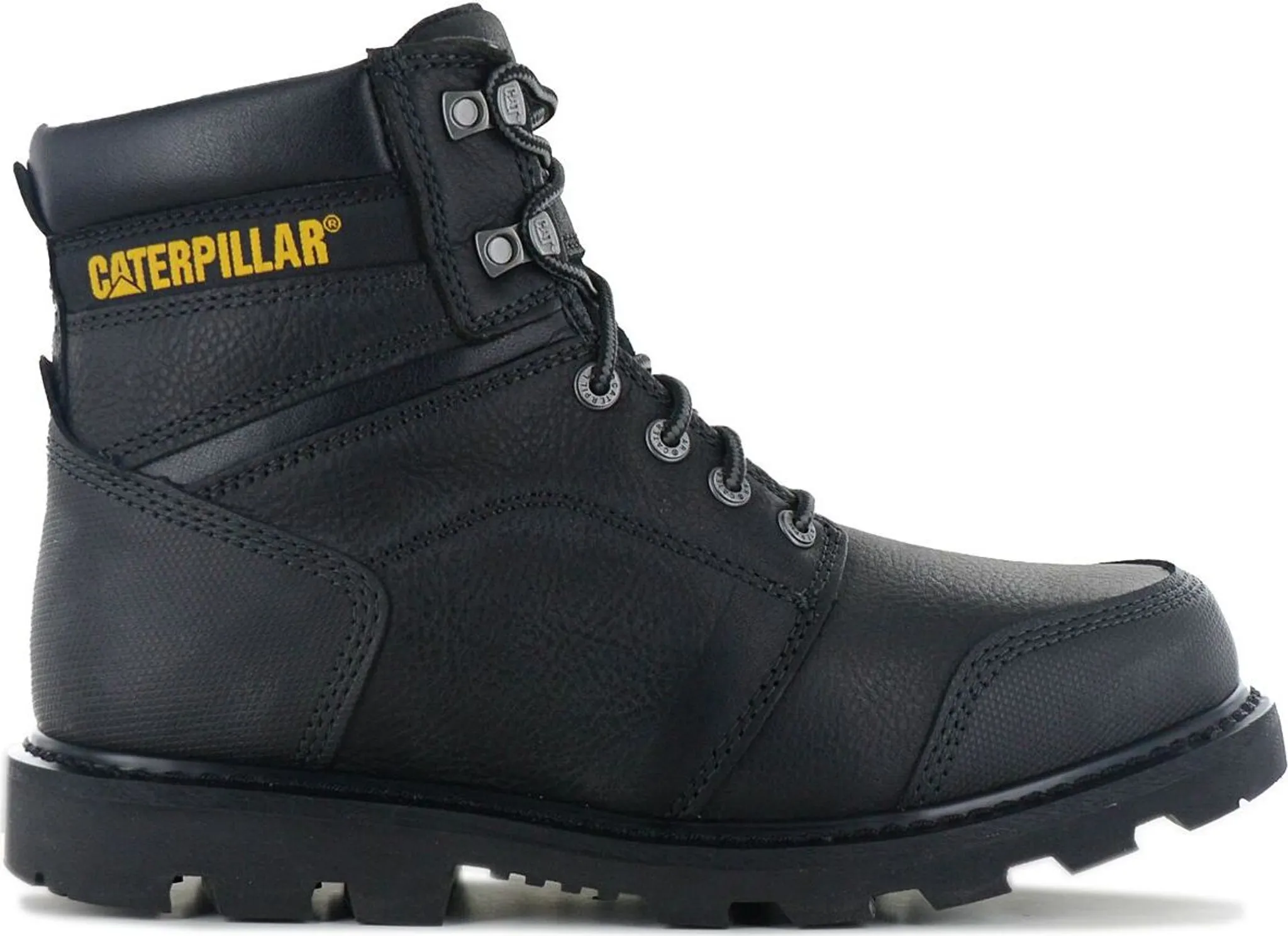 Caterpillar Weite Lederstiefel Allerton, Schwarz 44 EU