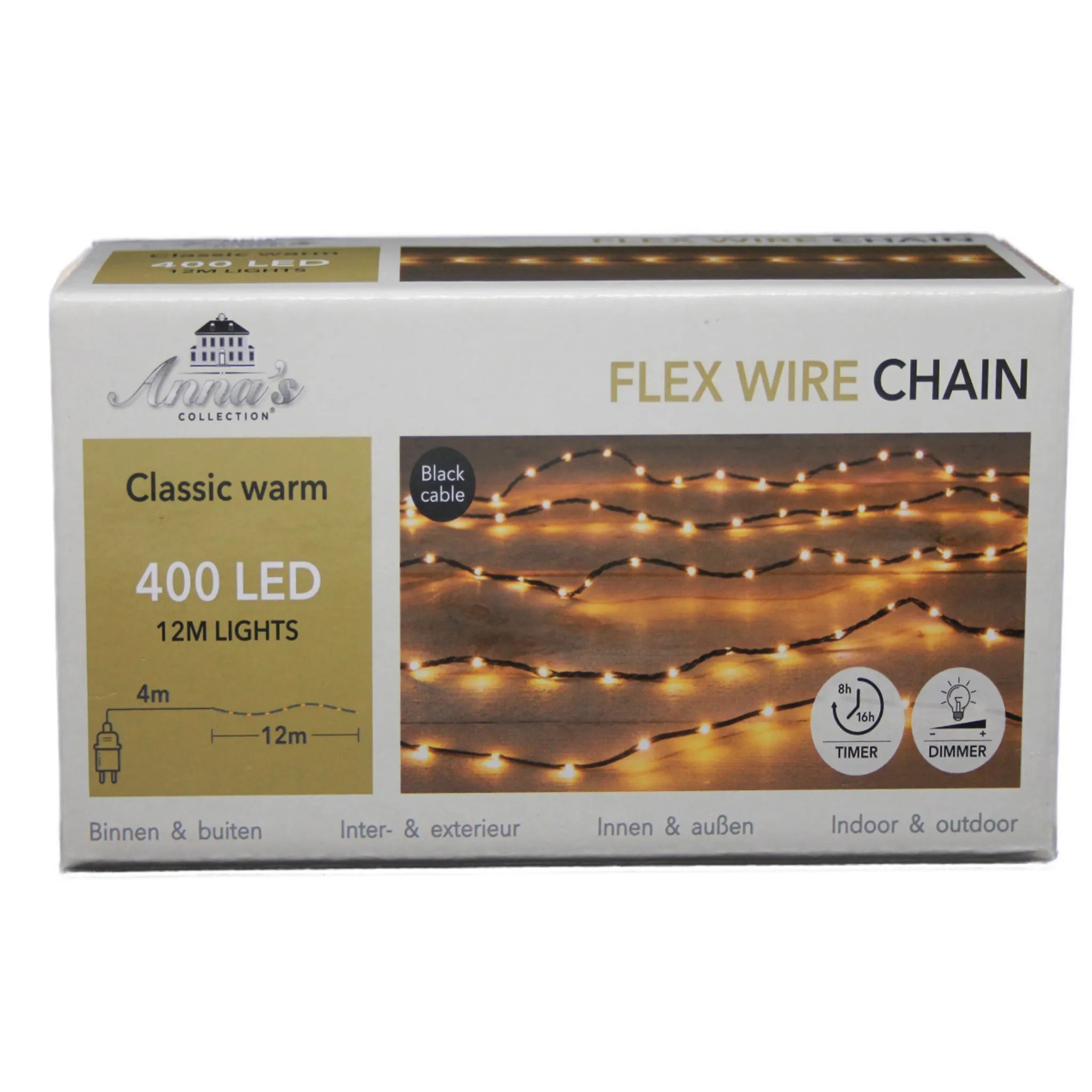 Coen Bakker Lichterkette 12m Wire Flex außen