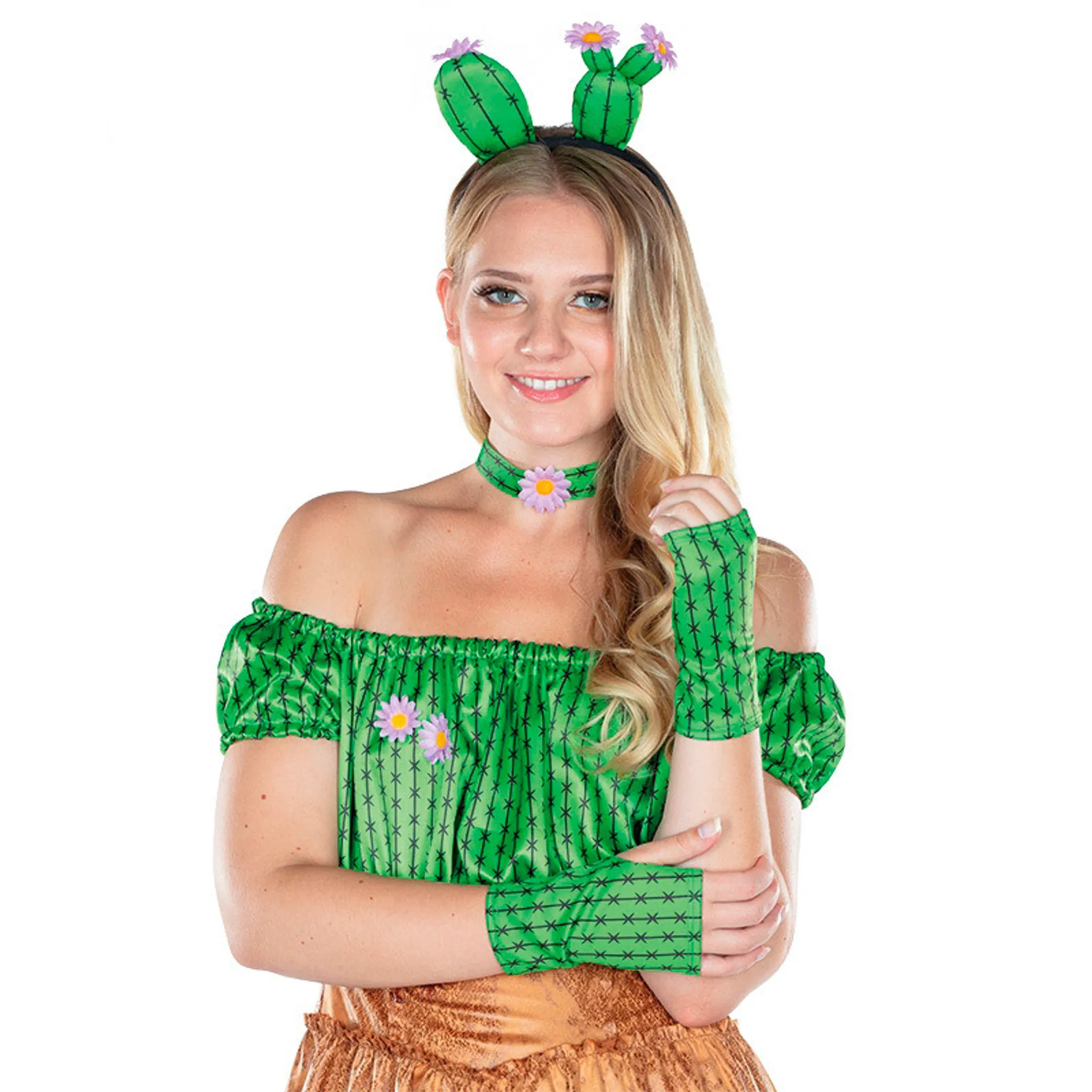 Deiters Kleid Kaktus Damen grün 2XL : : Spielzeug