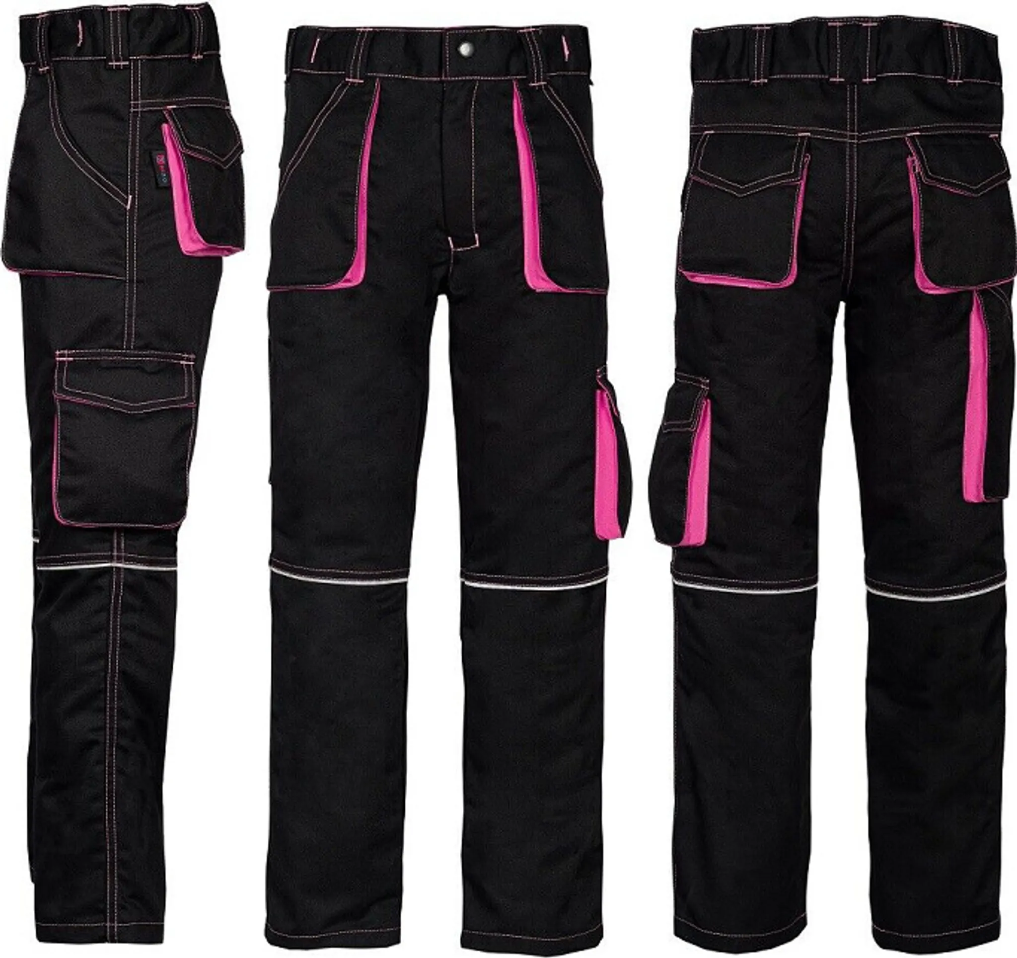 Nizo B KINDERLATZHOSE IN SCHWARZ PINK Mädchenhose Jungenhose Jungen