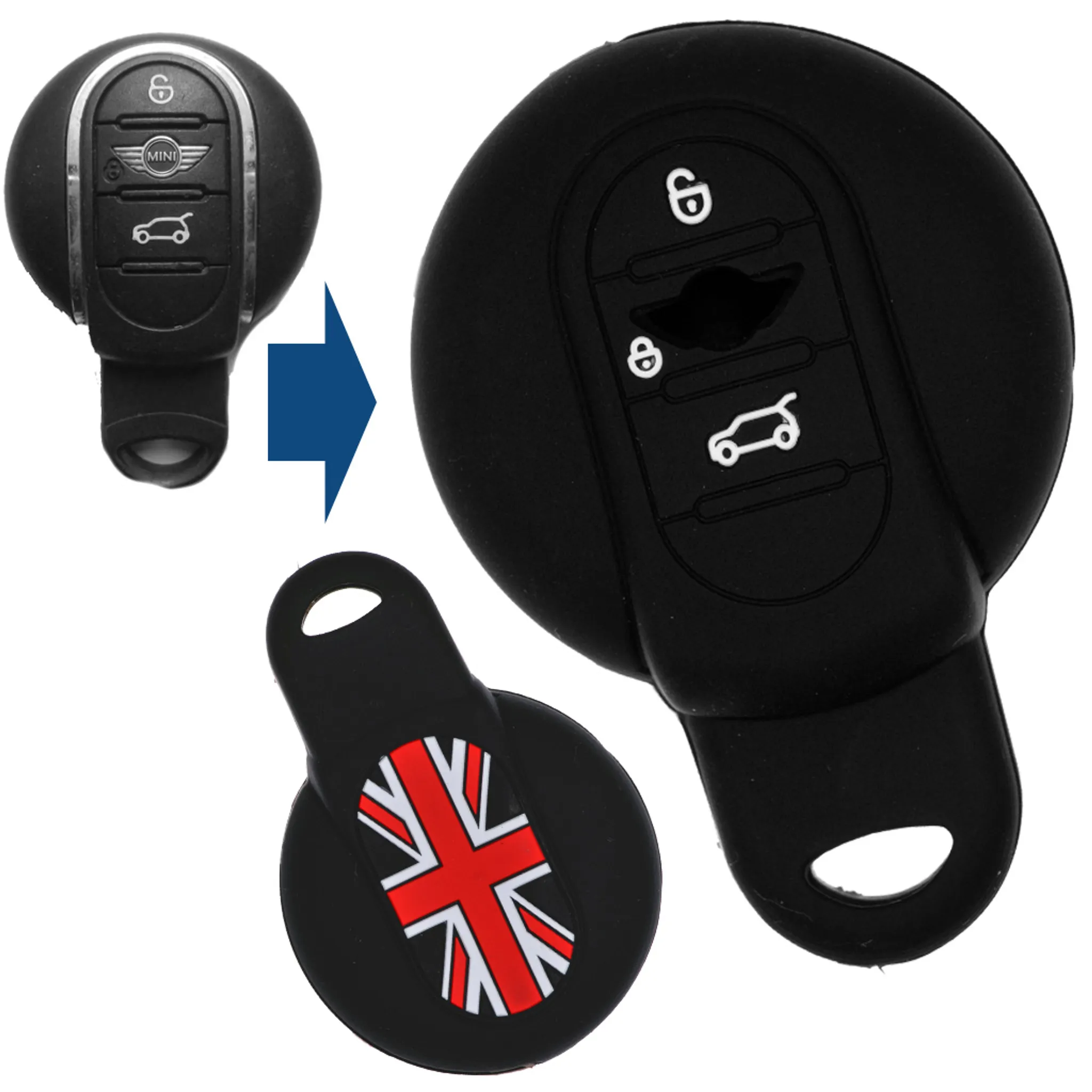 Nur ein Autoschlüssel für Mini Cooper, Schlüsselanhänger, Autozubehör,  intelligente Fernbedienung, Schale, Gehäusedekoration, F54, F55, F56, F57,  F60