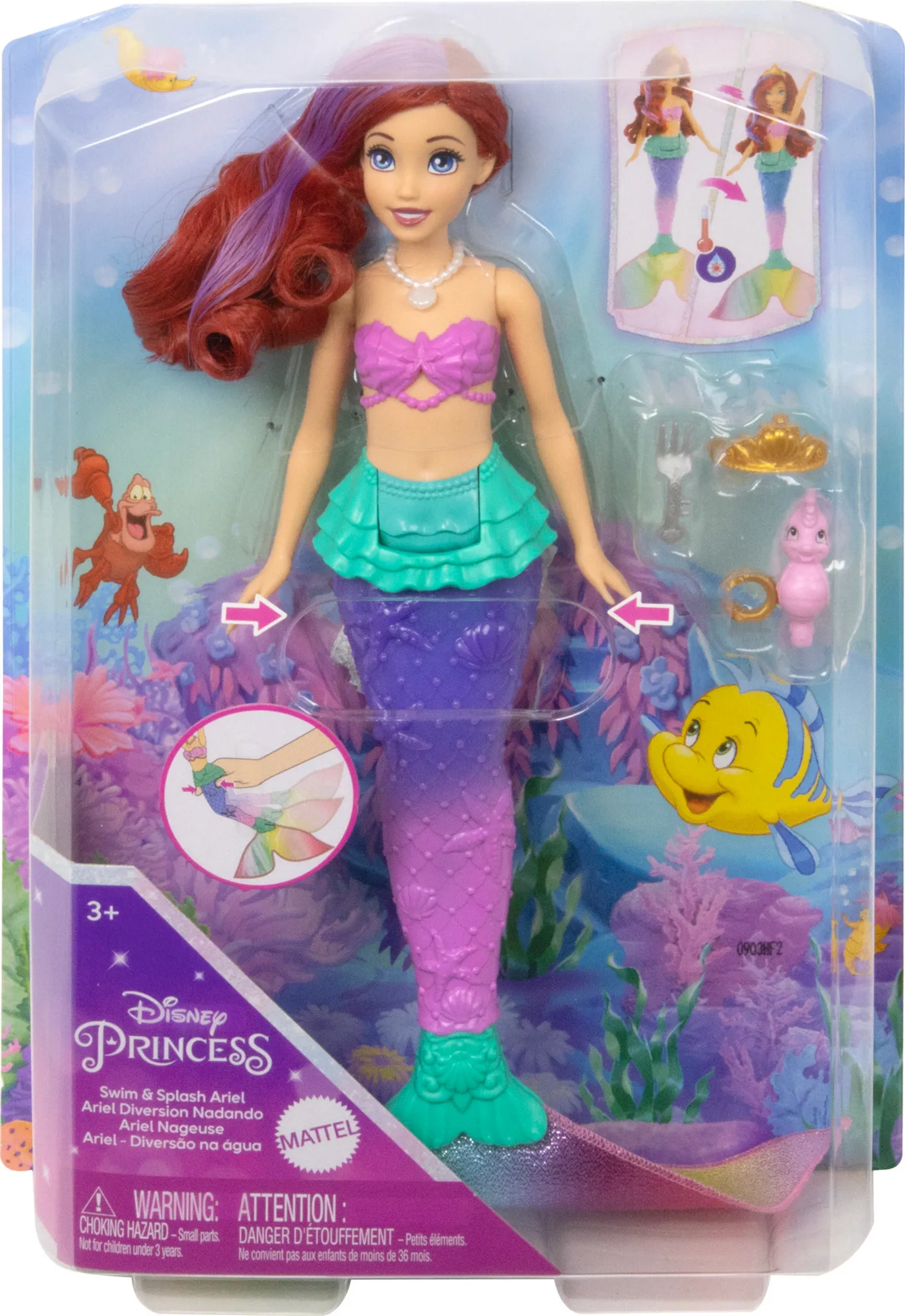 Disney Prinzessin Swim Splash Ariel Puppe Kaufland