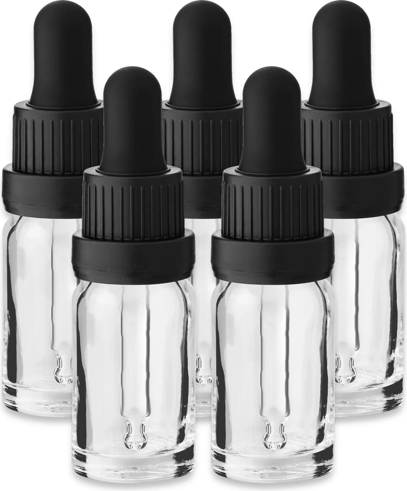 Produktbild von 30er Set Klare Glasfläschchen 5 Ml – Mit Schraubdeckel, Inert, Luftdicht – Für Proben, Lösungen & Aromen!