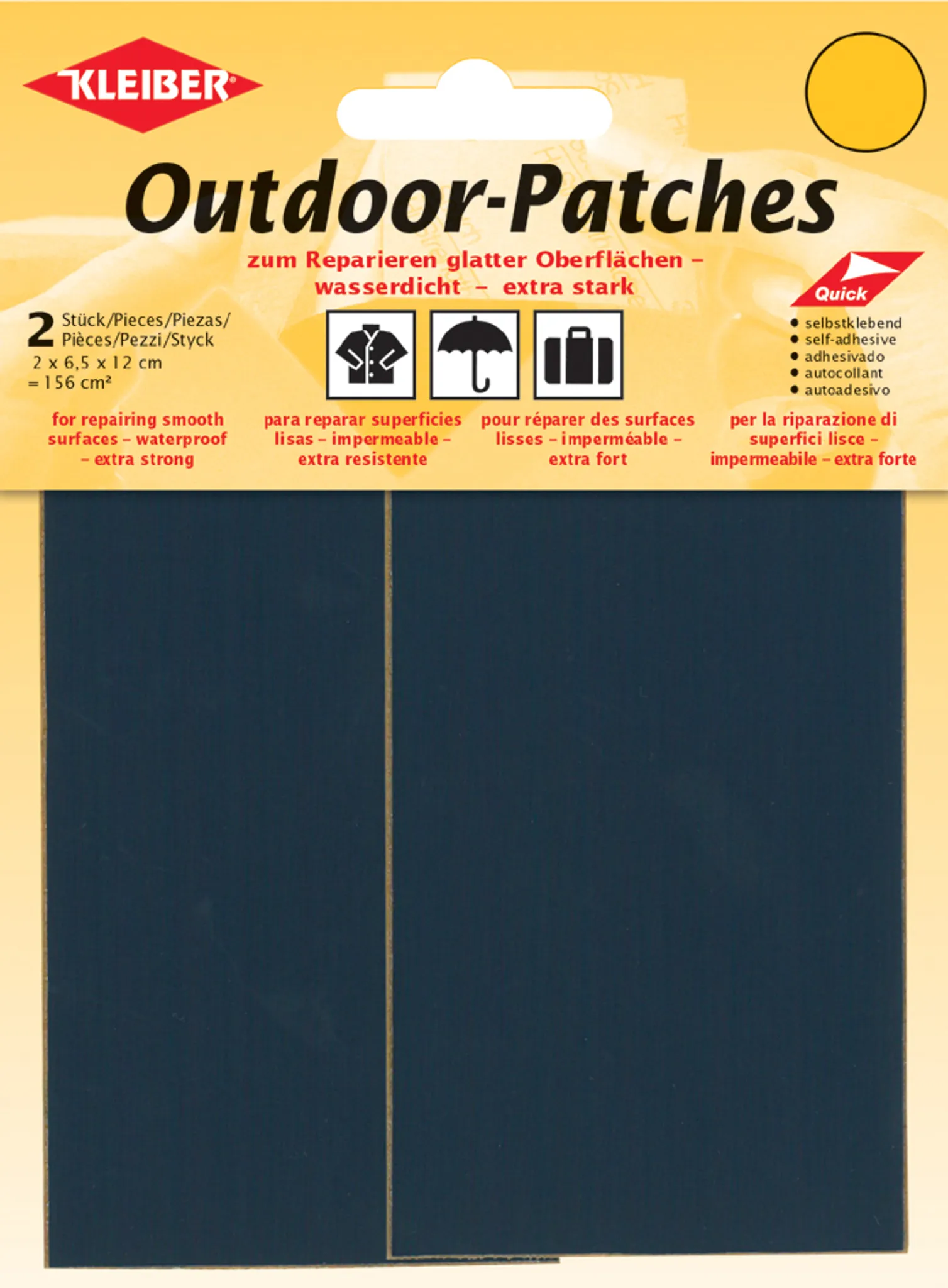 KLEIBER Outdoor-Patches selbstklebend 65 x