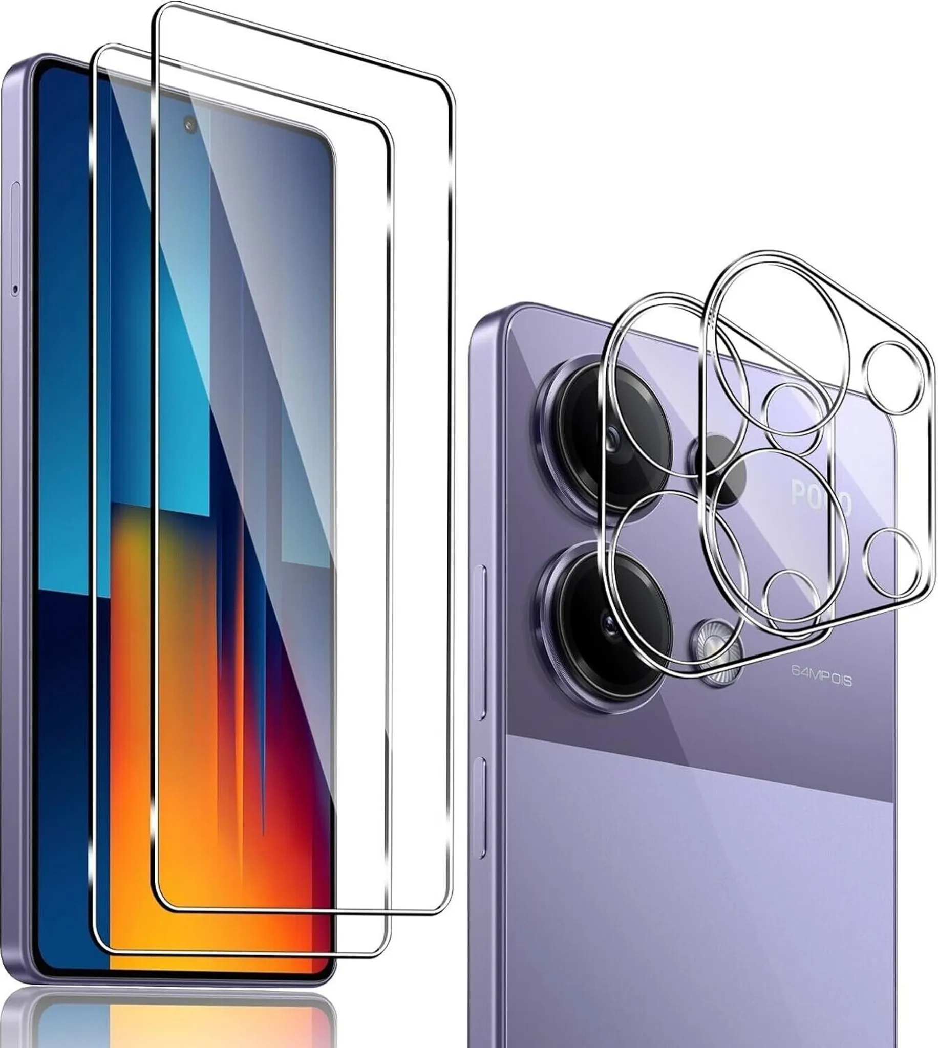 2x Echt Glas Für Xiaomi Poco F6 Pro Panzerfolie Hartglas Premium