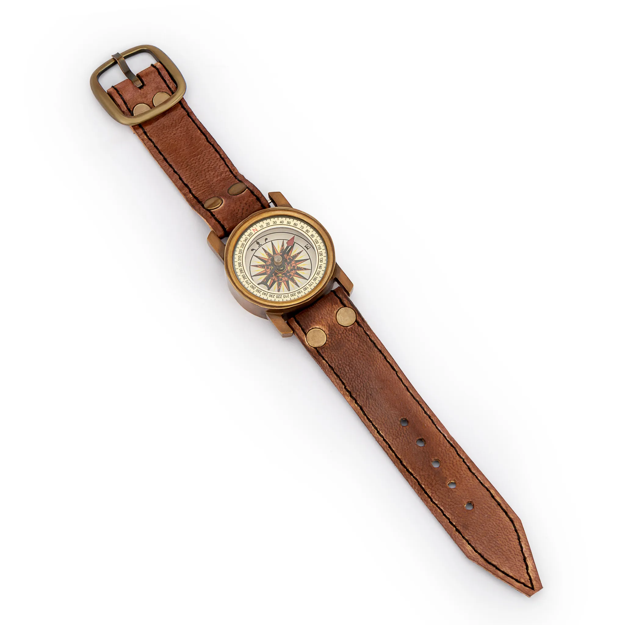 40mm NKlaus Messing aus antik Armband-Kompass
