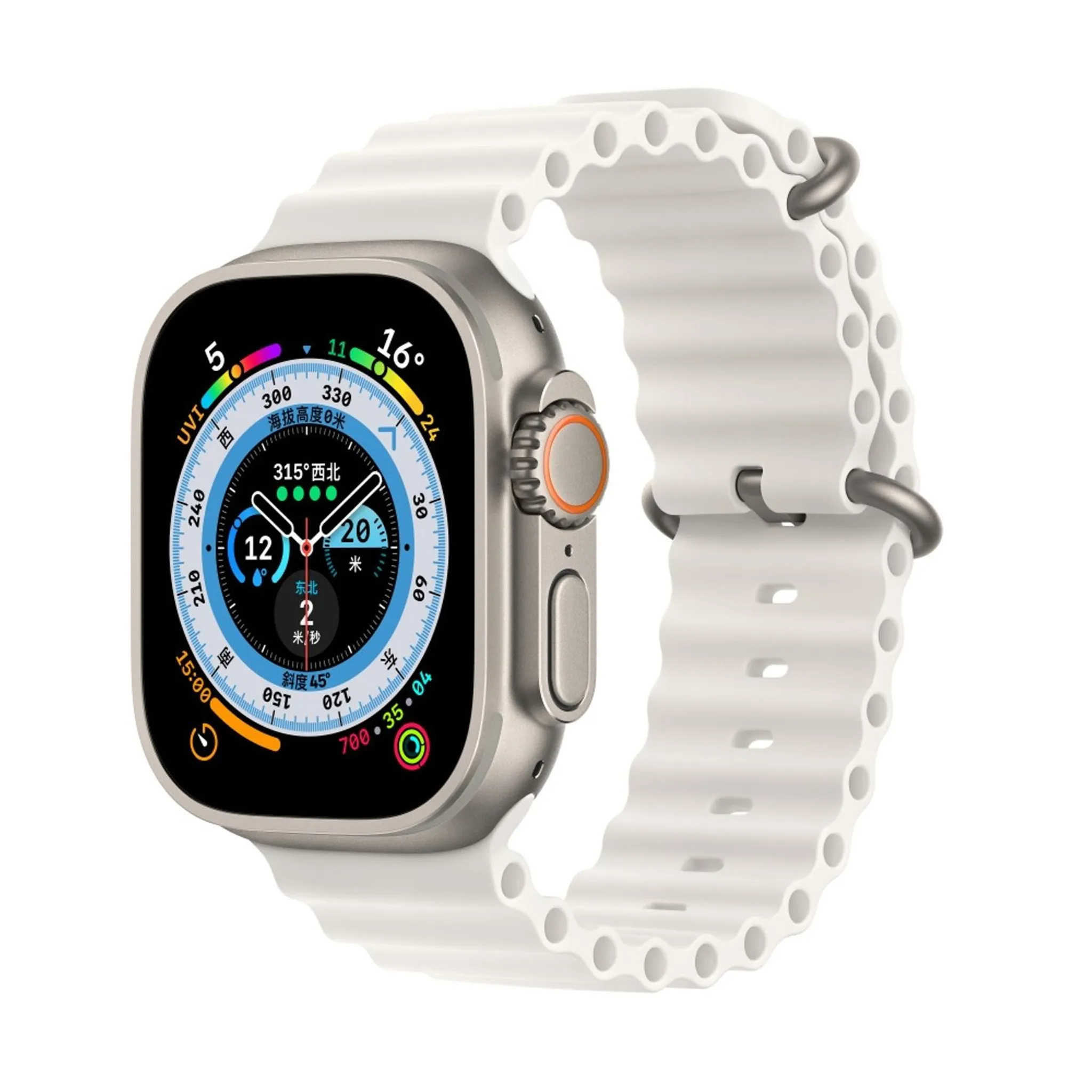 Für Apple Watch Ultra Series38-49mm SE Sport Atmungsaktives Silikon Band  Armband