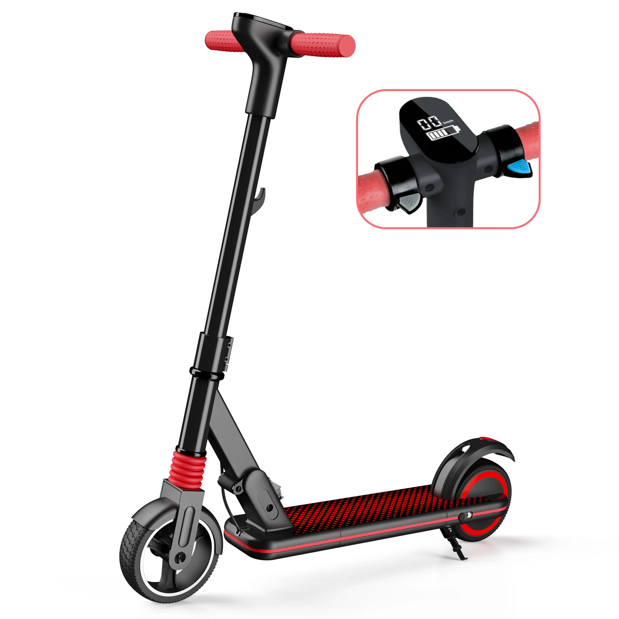 Elektroroller Escooter Handyhalterung schwarz-rot 2 Einstellschrauben -  Fatwheel E-Scooter