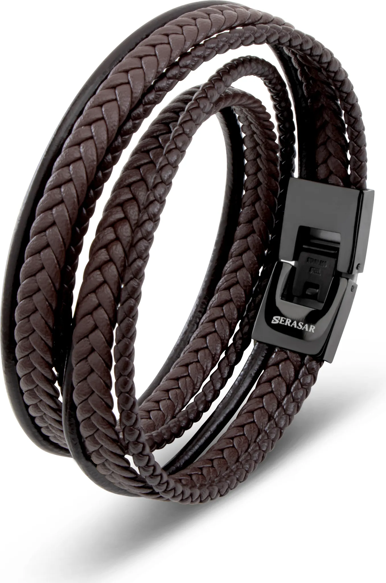 Bracciale Uomo In Pelle Intrecciata Marrone Con Incisione 'Love You Forever' E Nodo Infinito, Regalo Per Papà, Marito, Fidanzato