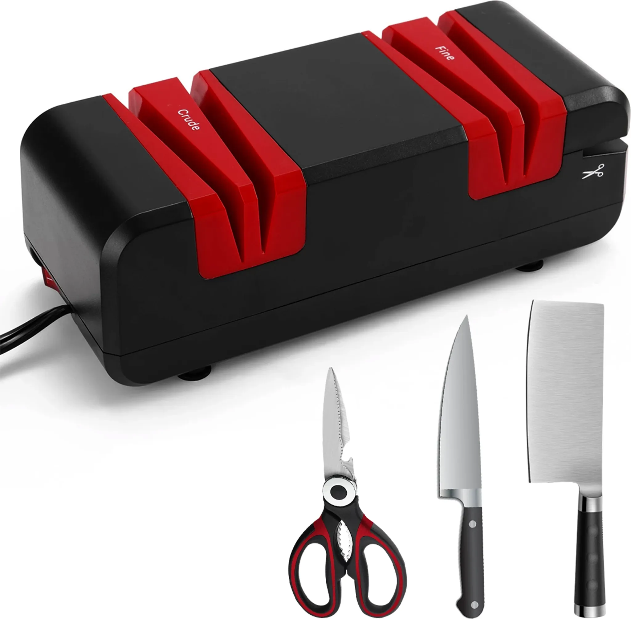 4-IN-1 Messerschärfer - Wolframstahl & Diamant Schleifsystem