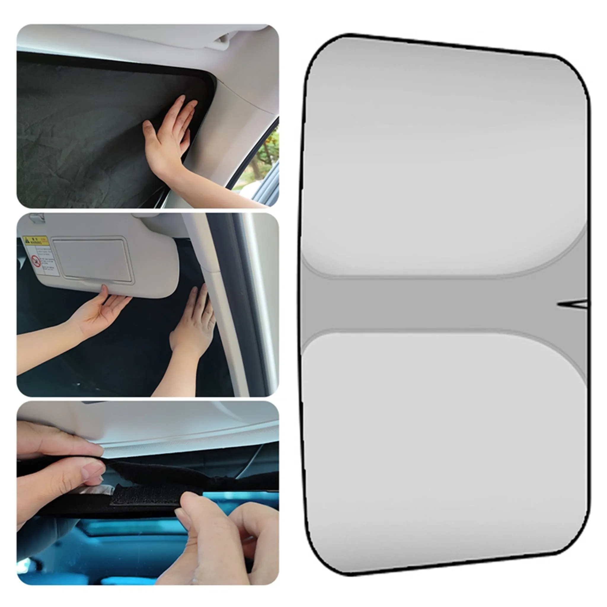 Universal Auto-Sonnenschutz 90 cm Autofenster UV Schutz Einhand