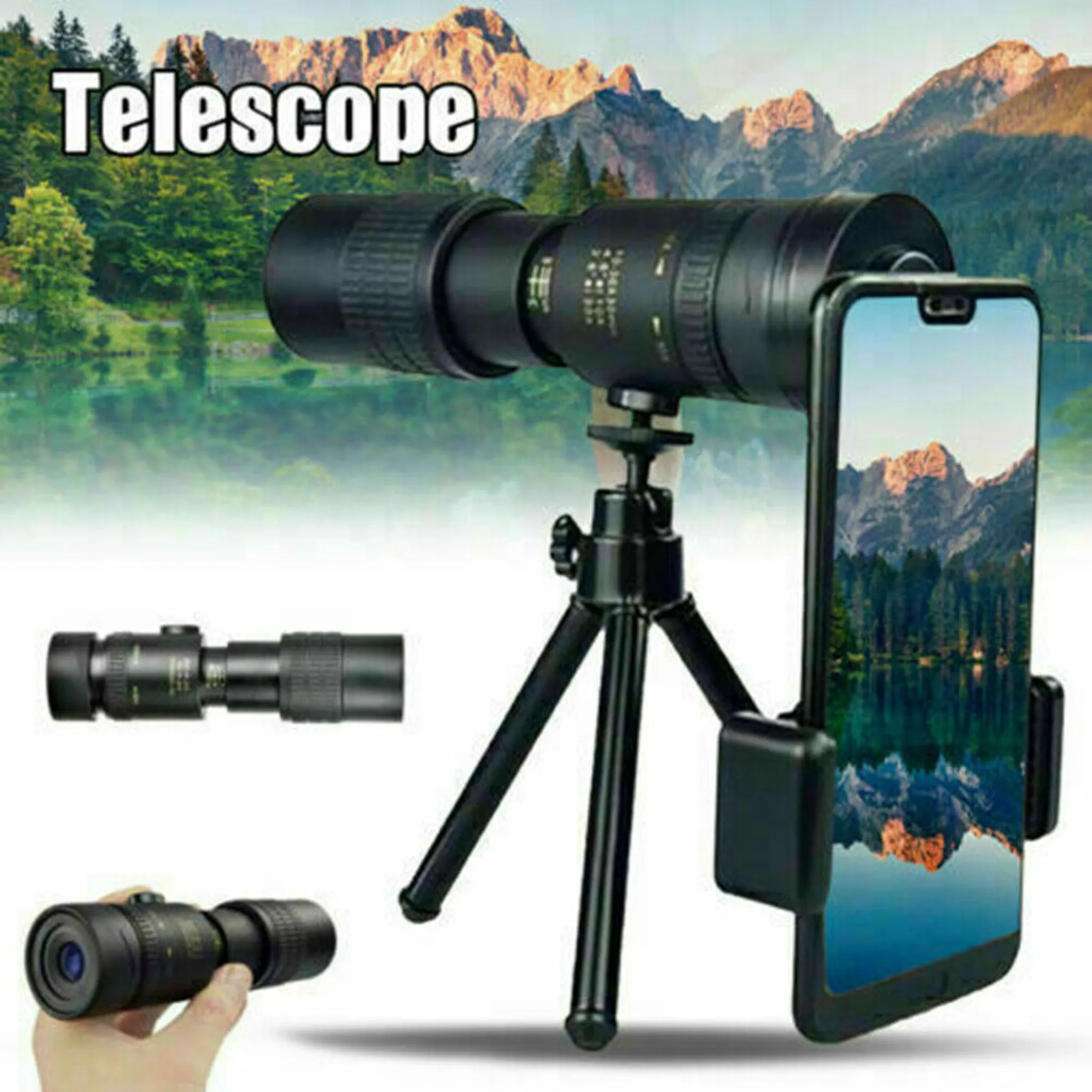 Tragbare und Mini Hohe Vergrößerung Monocular-Teleskop Lange Fokus-Objektiv Universal für Digitalkamera und Mobiltelefone 