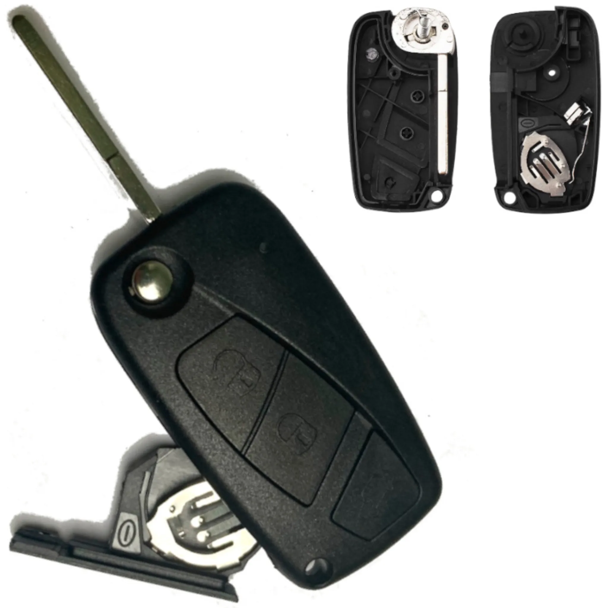 Schlüssel Gehäuse für Fiat 500 Klappschlüssel