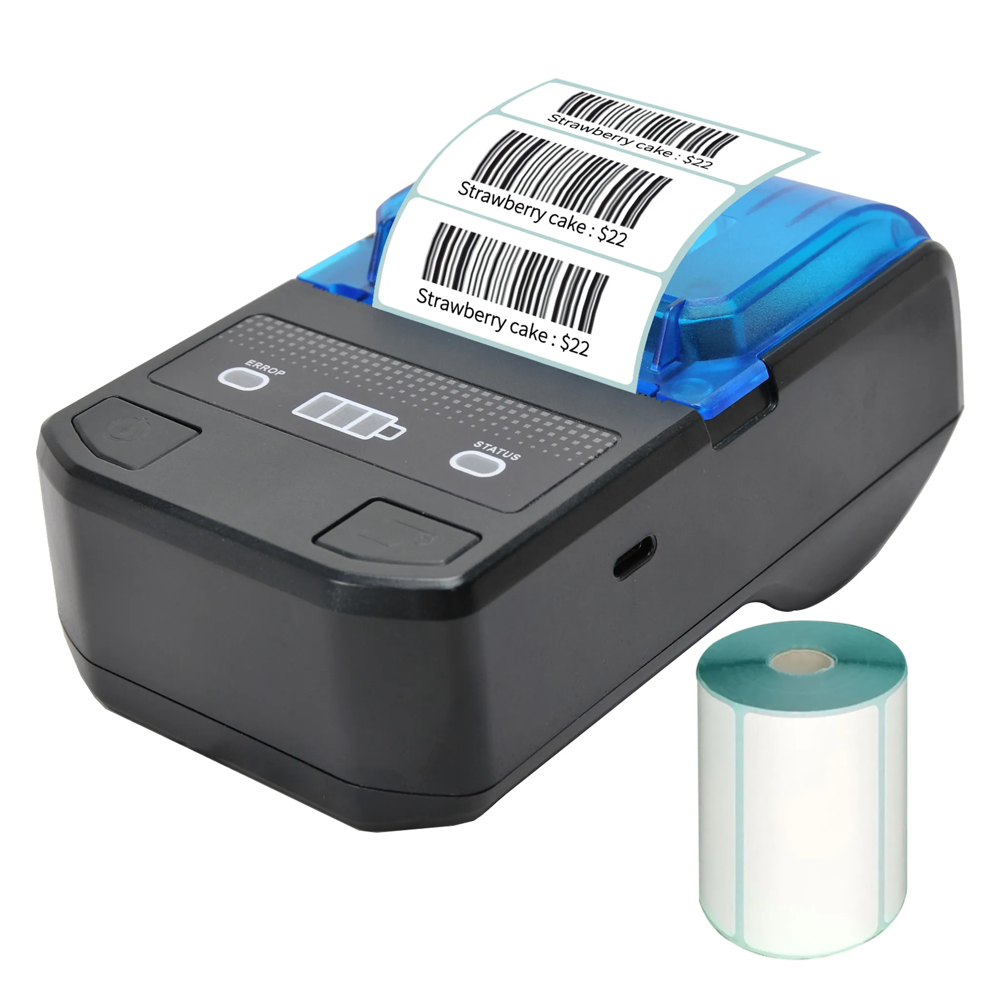 Mini-Drucker 57mm Handheld Thermaldrucker - Bluetooth & Batterie