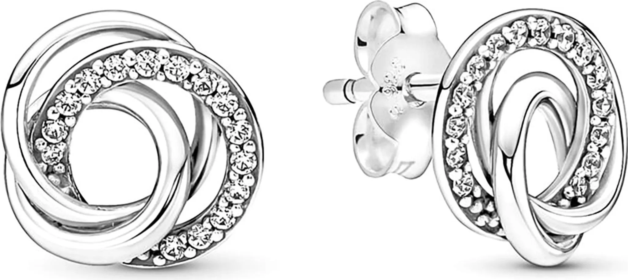 Orecchini Donna In Argento Cuore Con Zirconi Mabina Gioielli 563252 2048x