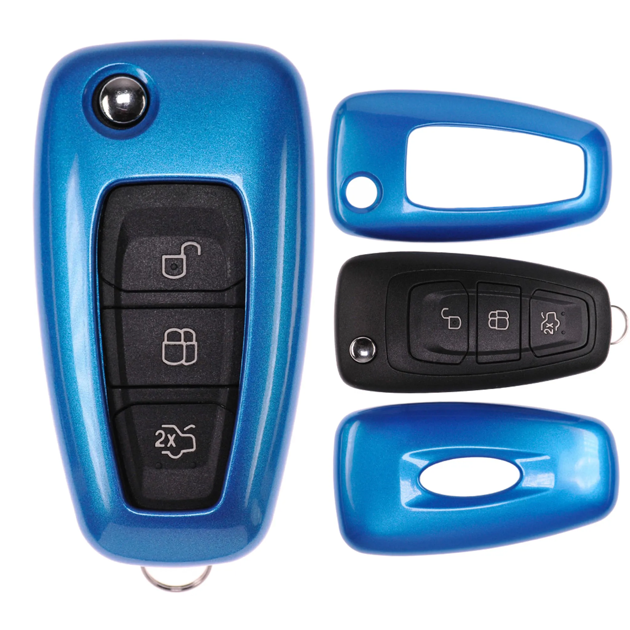 Autoschlüssel Gehäuse 3 Tasten Smartkey für Ford B-Max C-Max II