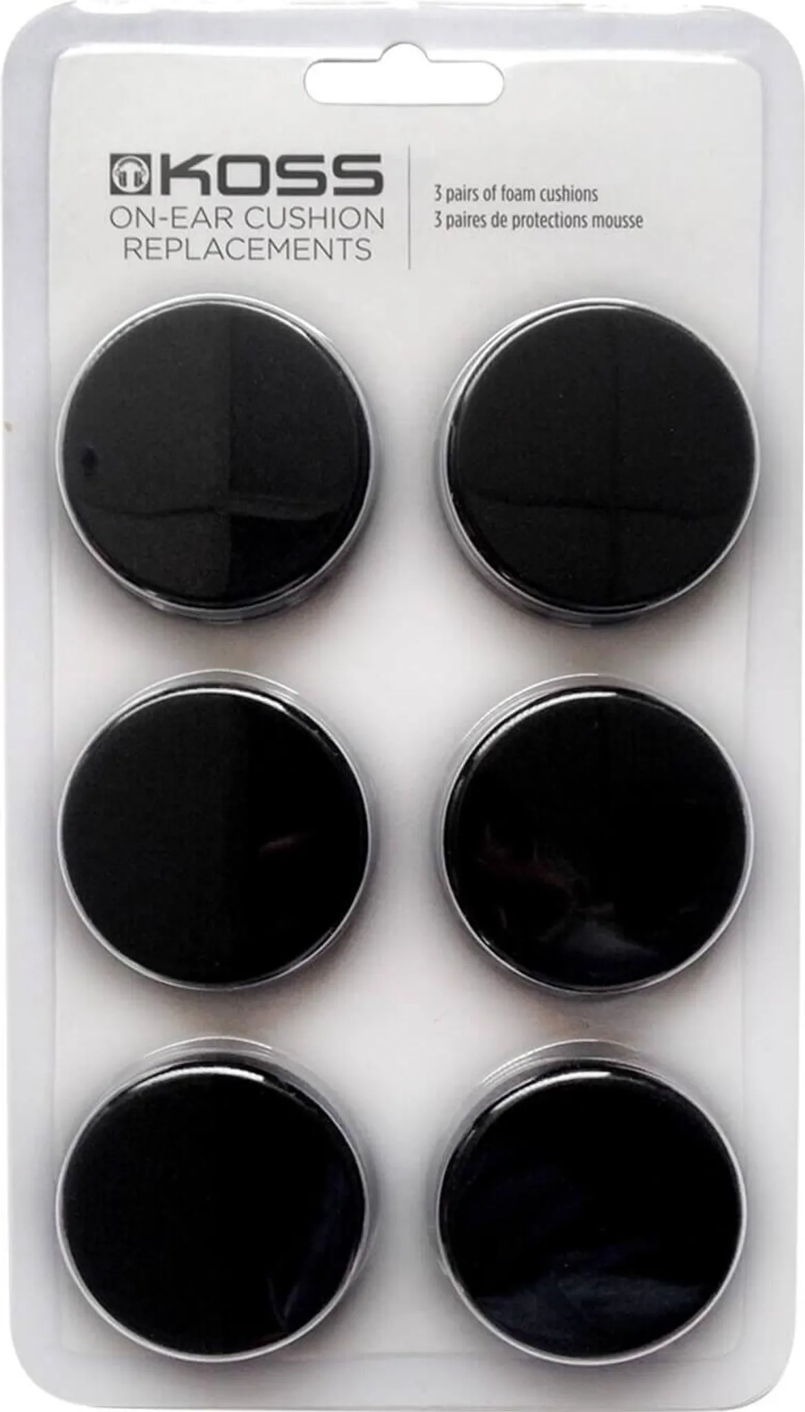 2 Sets Ohrpolster & Kopfbügelkissen Für Koss Porta Pro & Mehr – Schwarzer Schaumstoff, Bequem, Selbstklebend, Inkl. 4 Polster + 4 Kissen