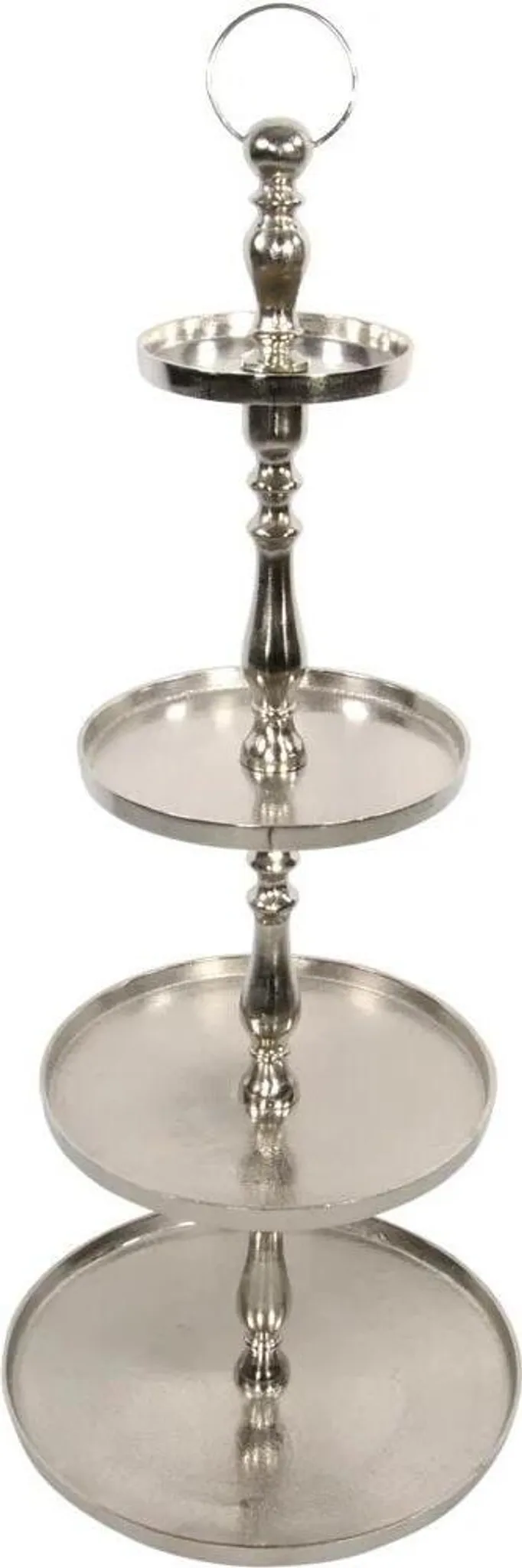 Etagere Brush Aluminium Silber 50 x 50 x 120 cm Etageren