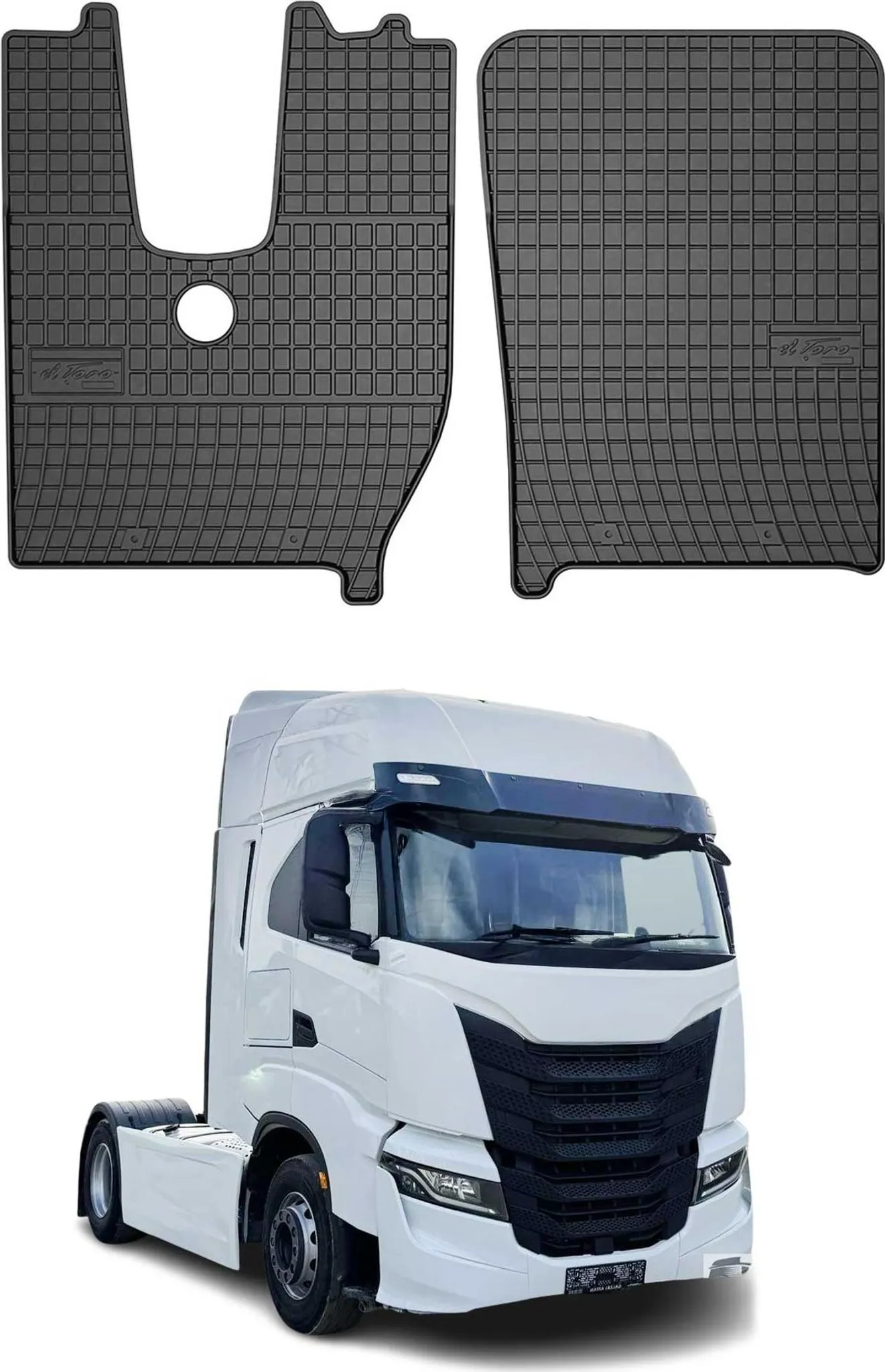 Tappetini in gomma per auto, compatibili con VW Transporter T5 2003