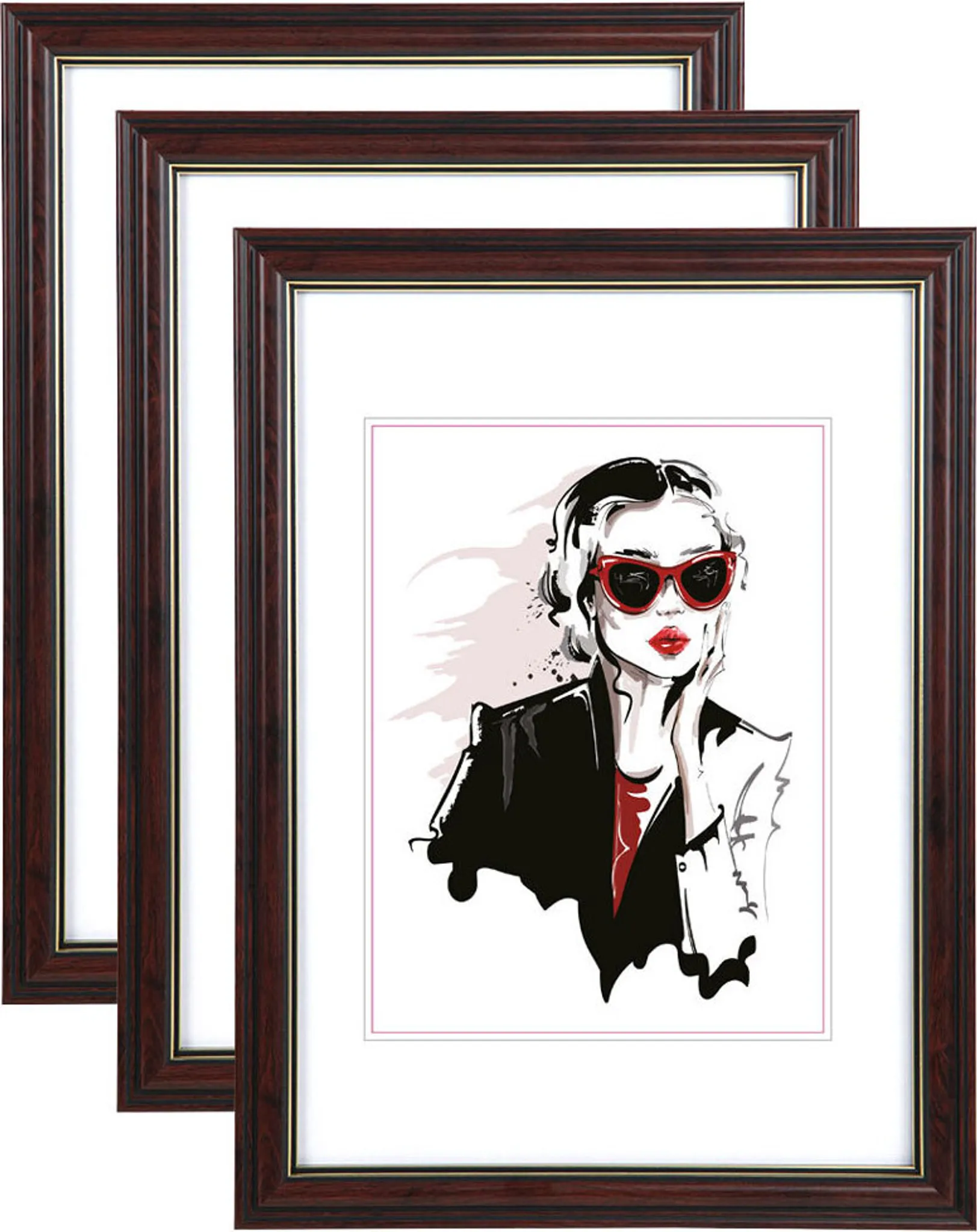 AFFa Frames Hekla Bilderrahmen – MDF-Rahmen Mit Acrylglas In Roségold, A4 (21x29,7 Cm), In 9 Farben Erhältlich