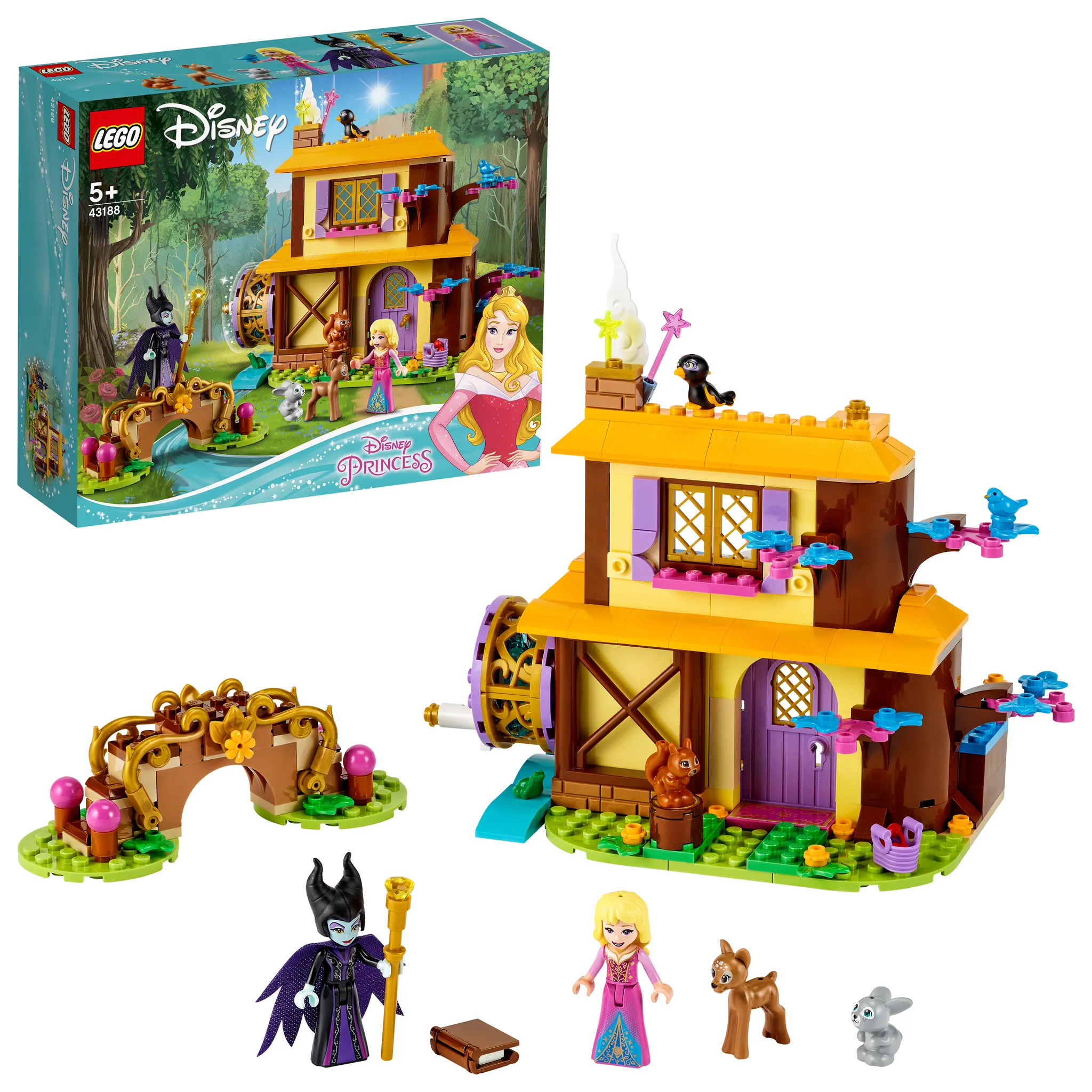 LEGO 43188 Disney Domek księżniczki Aurory w lesie z LEGO 43188 Disney Domek księżniczki Aurory w lesie z