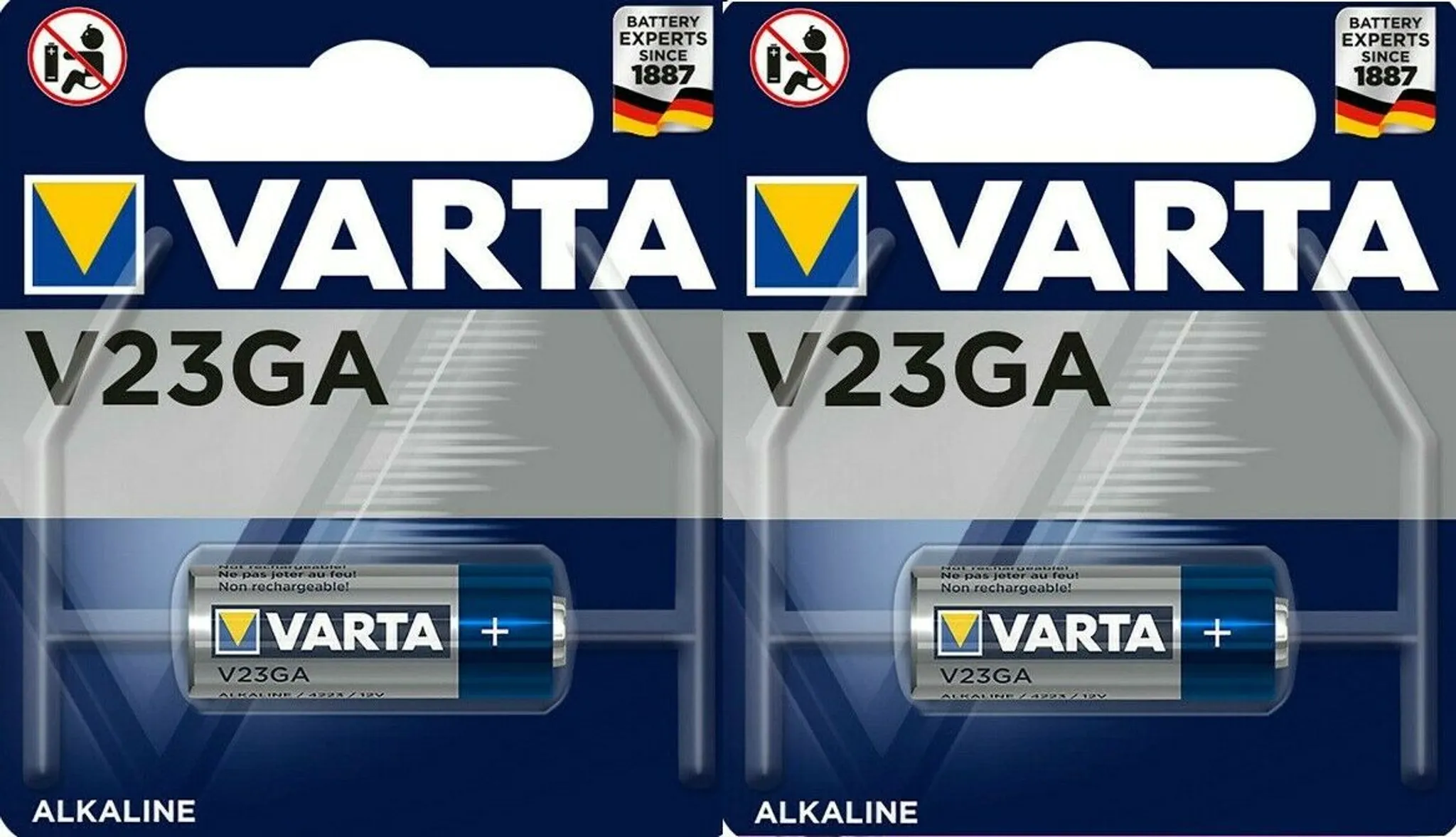 5x VARTA V23GA 12V Alkaline 1er Blister Pack 8LR932 Photo Battery