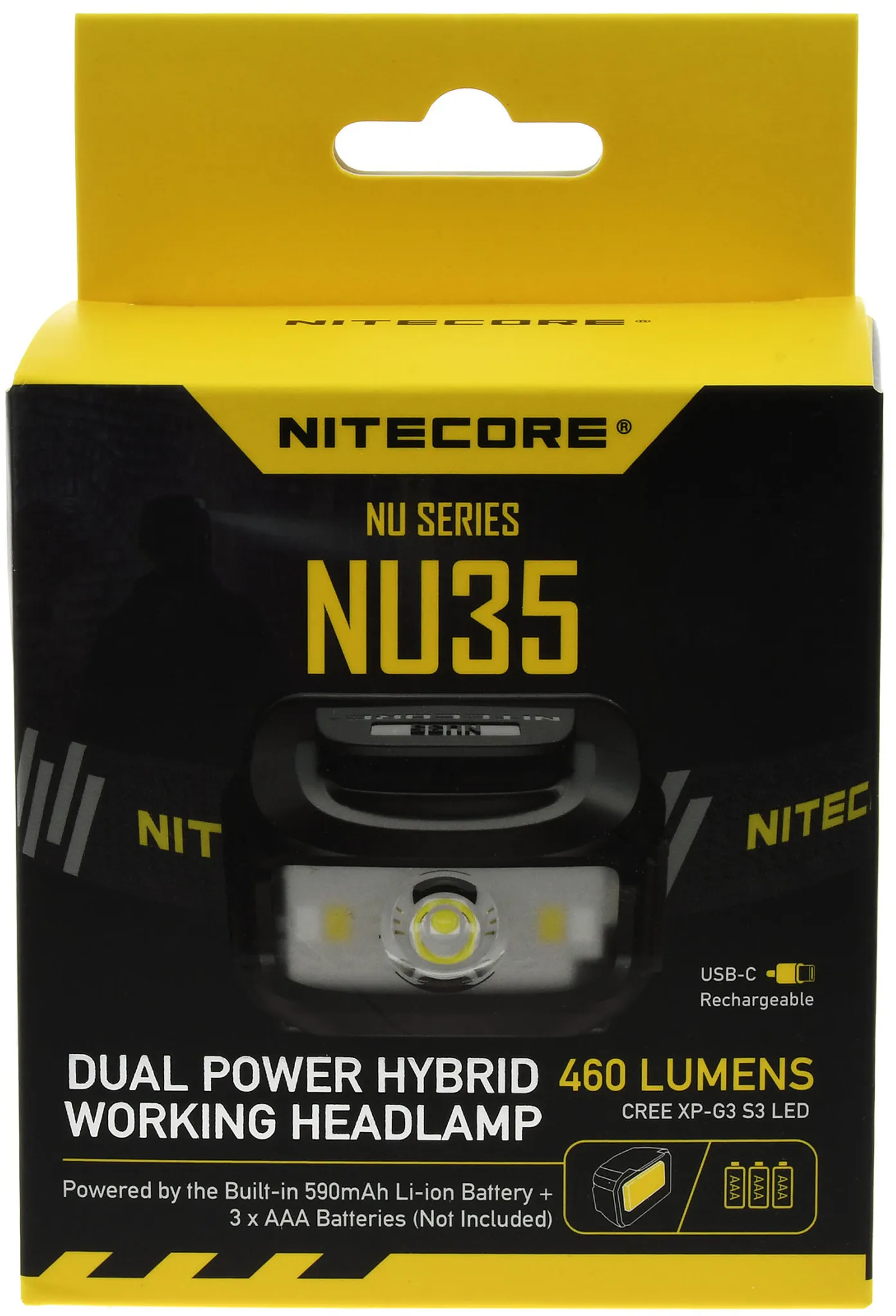 Nitecore NU35 LED Stirnlampe 460 Lumen