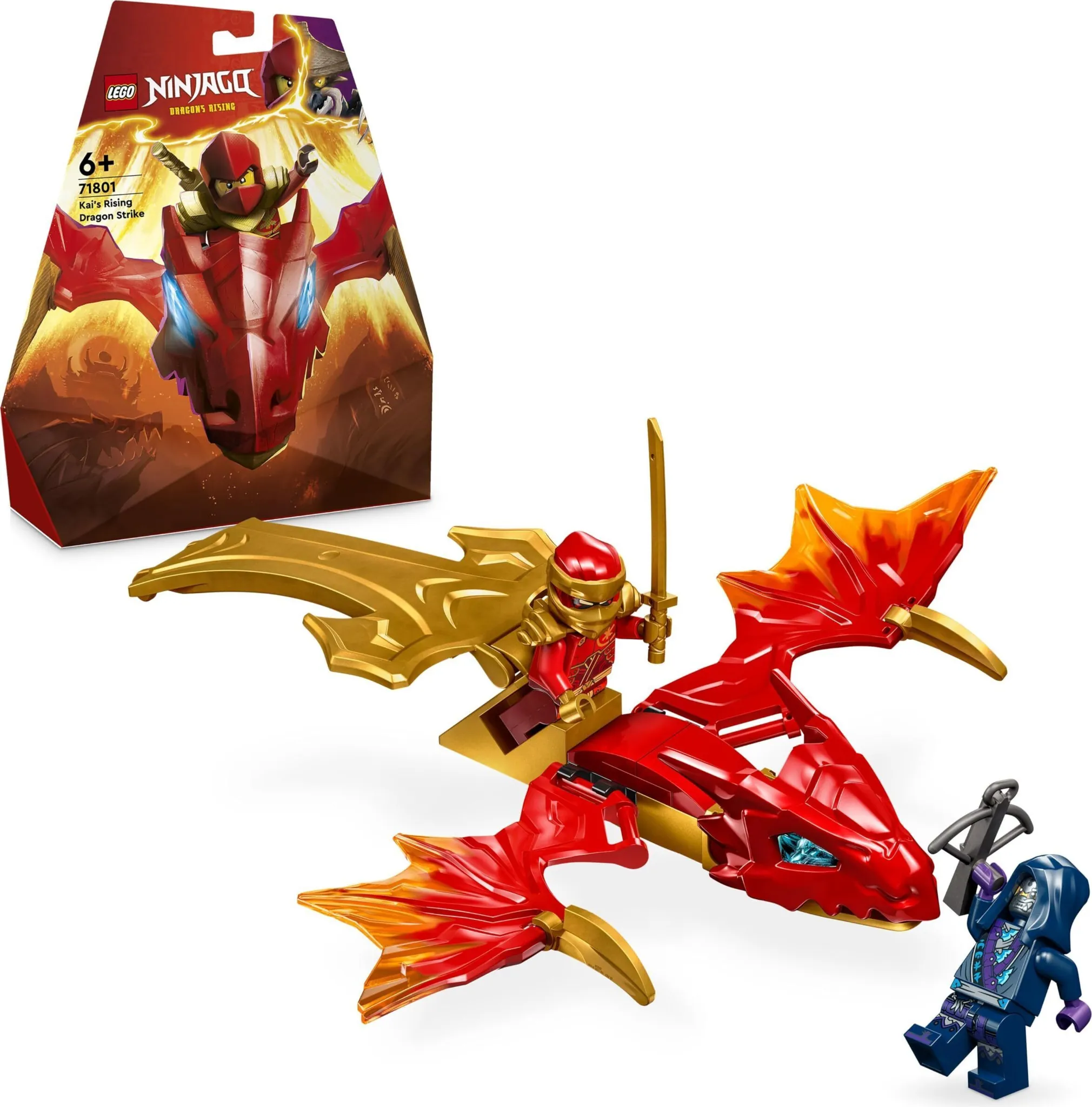 LEGO NINJAGO Kais Drachengleiter, Ninja-Set mit