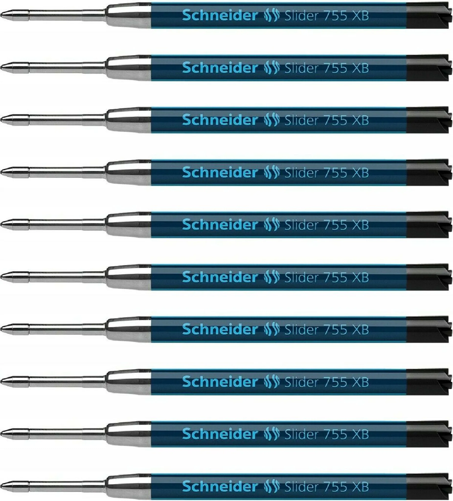 Schneider Slider 755 XB – Ricariche Per Penna A Sfera, Confezione Da 2, Sistema ViscoGlide, Tratto 1,4 Mm - 3