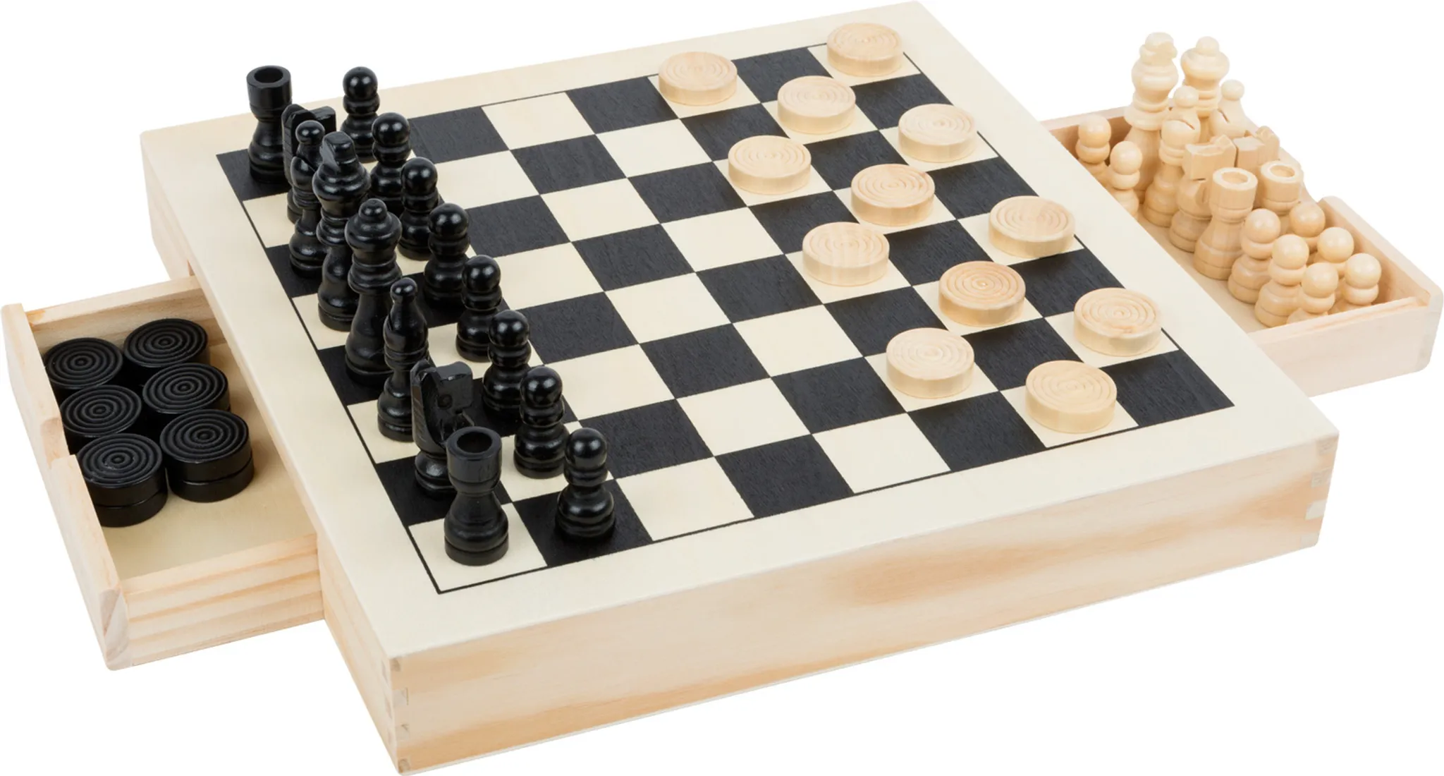 Kinder Schach-Spiel, Holz - mehrfarbig, Spielzeug