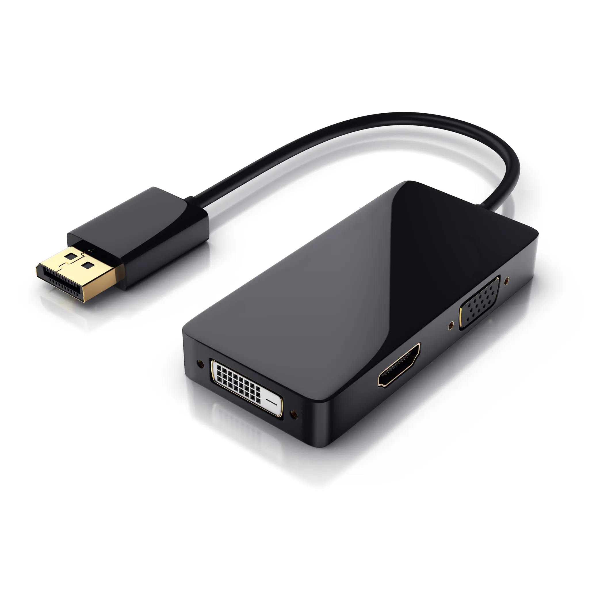 CSL Computer  DisplayPort auf HDMI 2.0 Kabel, 4K@60Hz, 5 m, schwarz