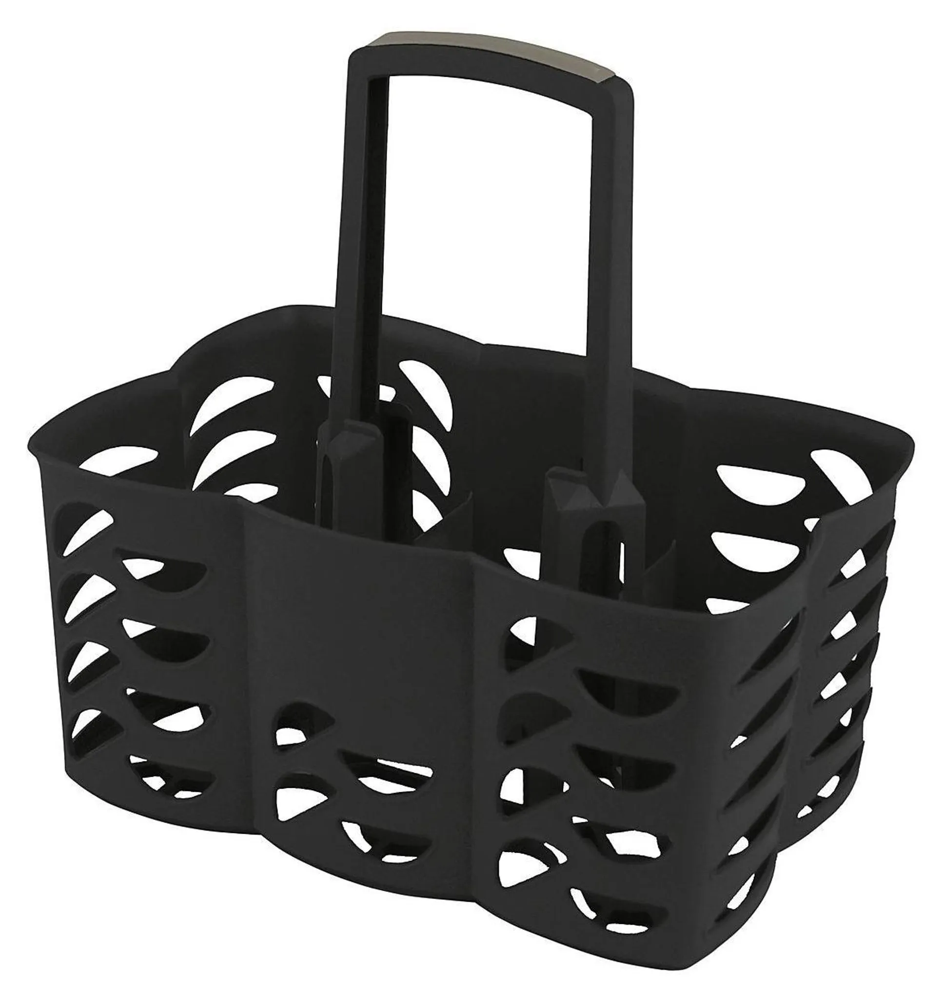 GIES EcoRecycled-Flaschenträger schwarz – 4er Vorteilset