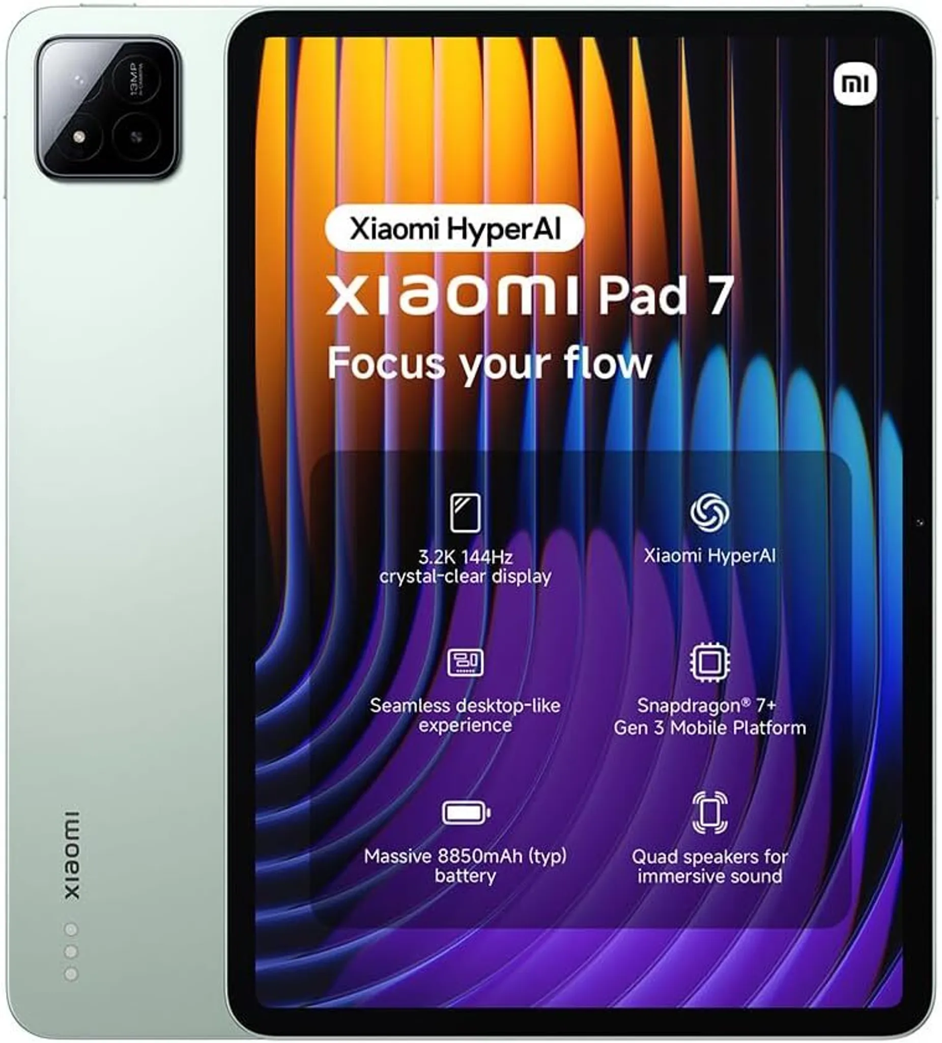 Xiaomi Pad 7 8/256GB Tablet 11,2“ Wi-Fi Zielony Tablety