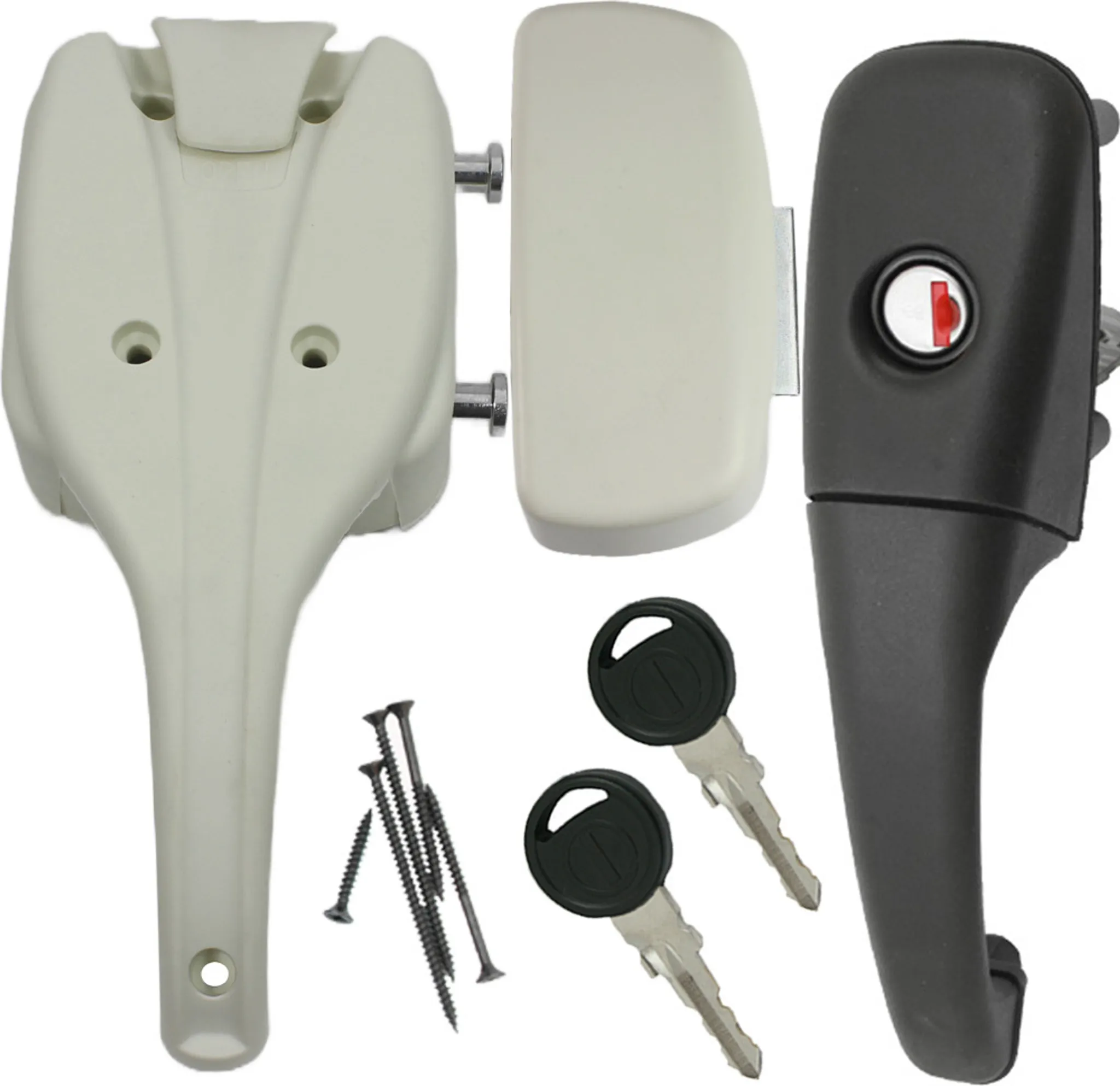 FAP ONTOP Serratura Interna Per Porta Camper E Caravan – Manico In Metallo Argento, Beige Savana