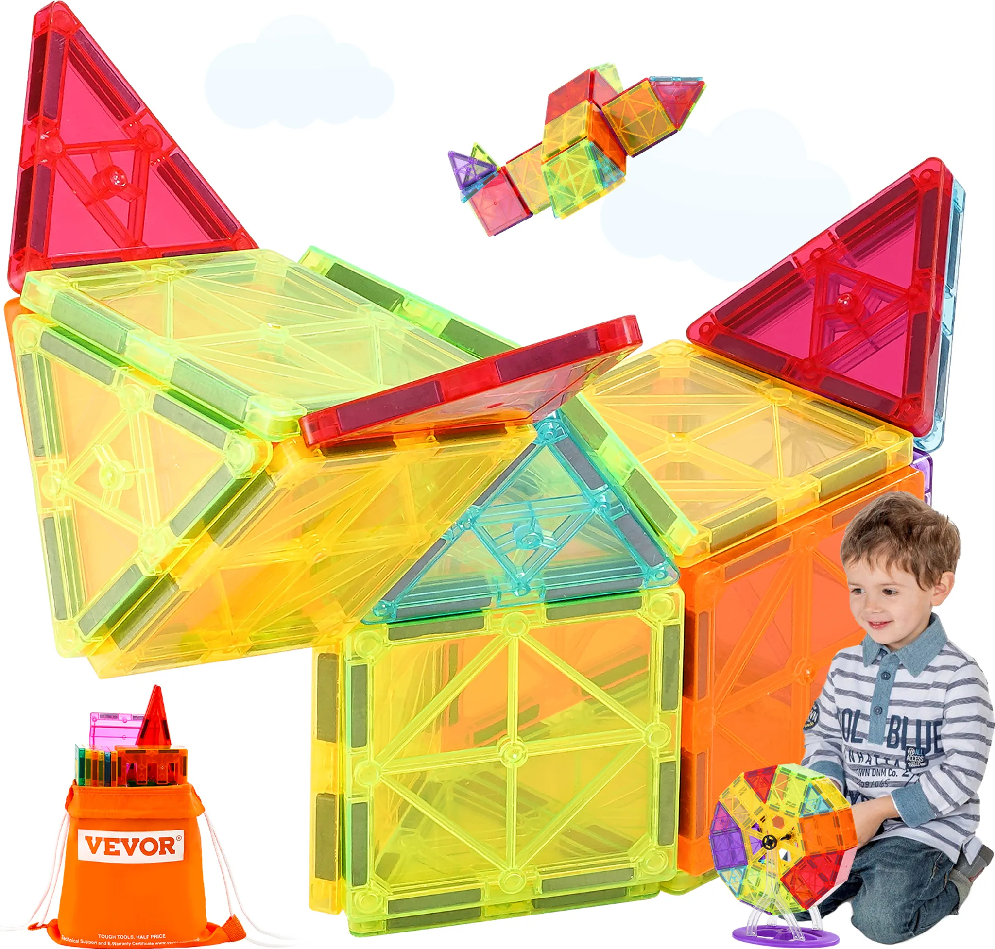 GEOMAG - CLASSIC COLOR 127 Pezzi - Costruzioni Magnetiche Per Bambini