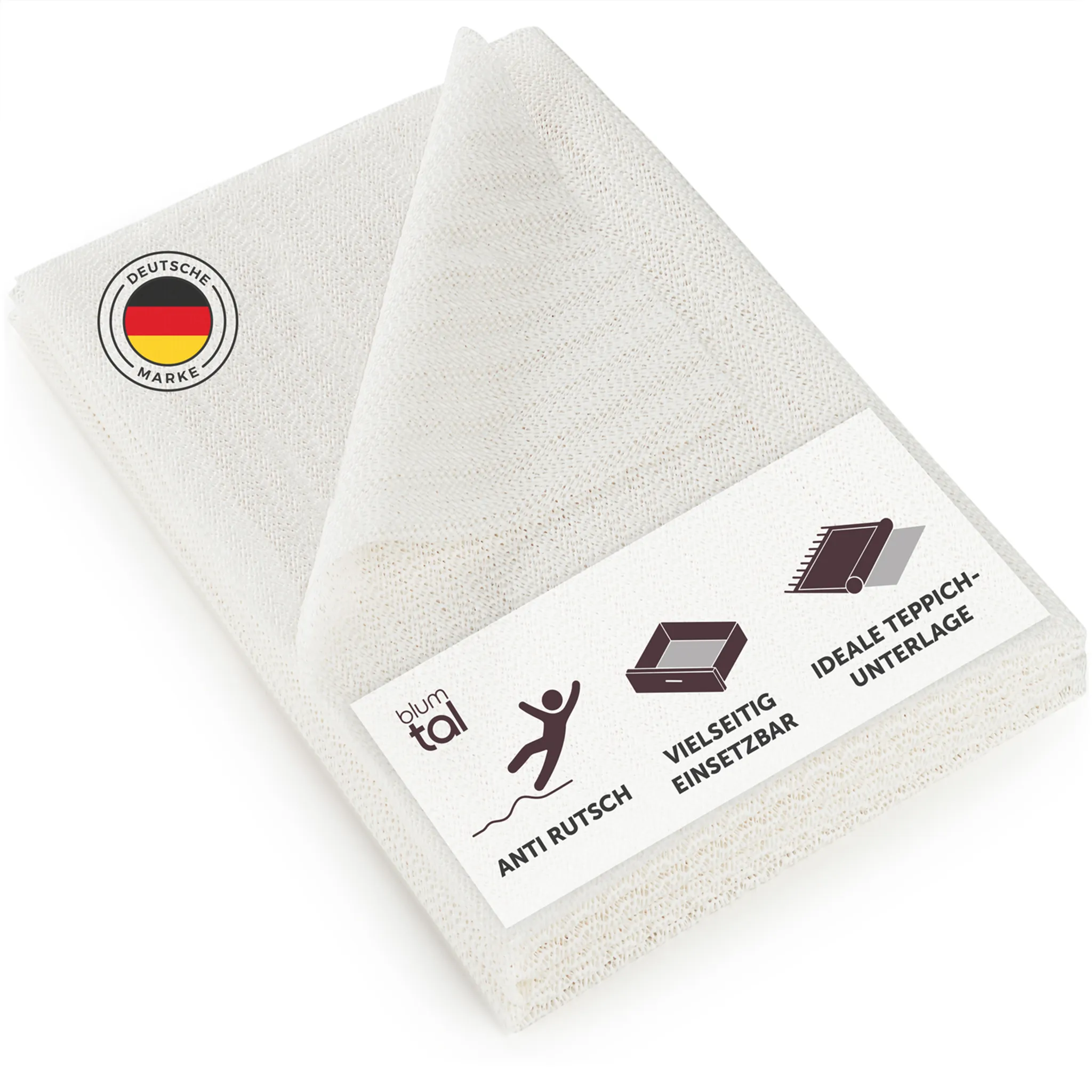 LUMALAND Teppichunterlage Antirutschmatte 120 x 180 cm - Rutschfeste  Teppich Stopper Unterlage - Zuschneidbar & Atmungsaktiv