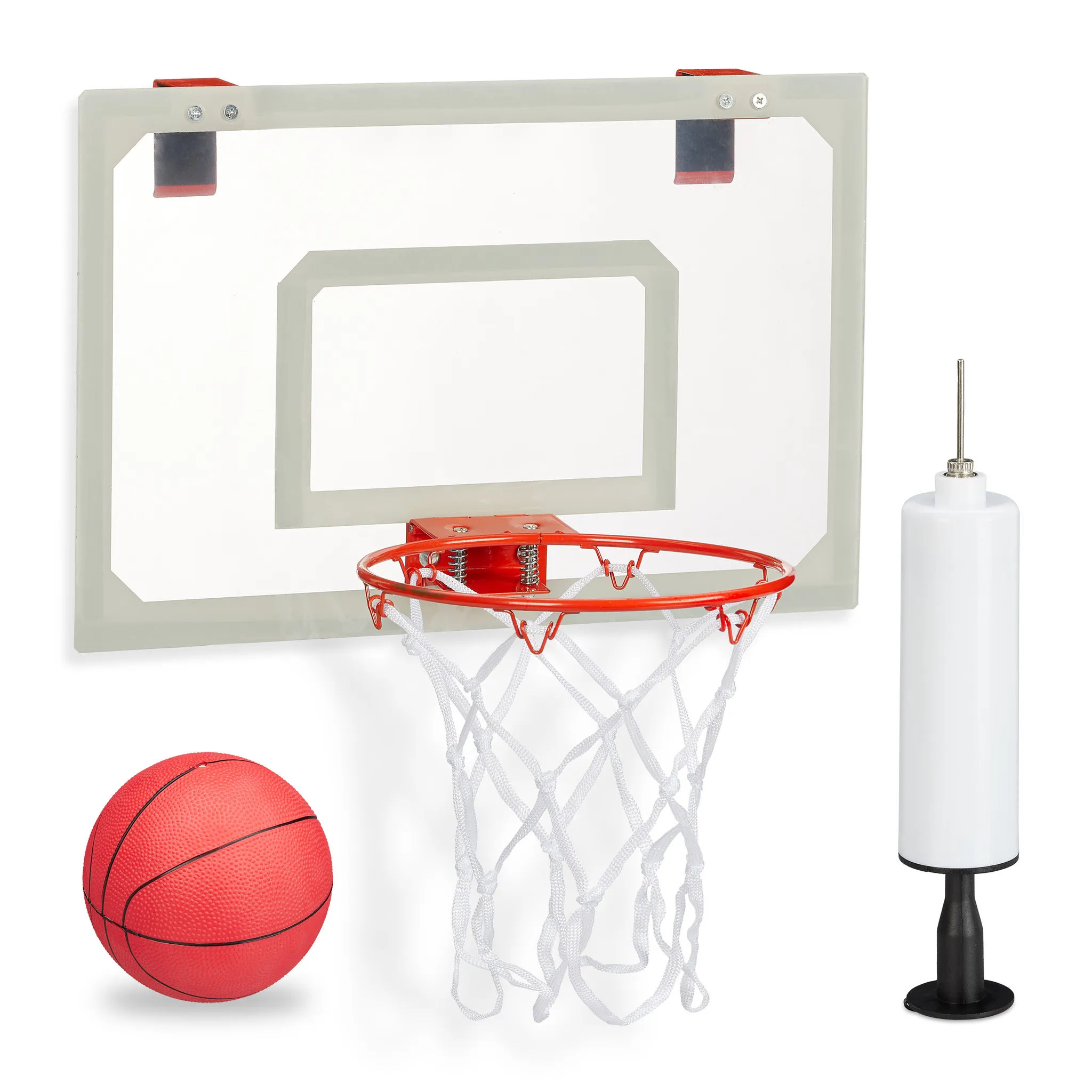 Basketballkorb Basketball-Set Kinder Backboard mit Ring und Netz 45 x 30 cm  - Costway