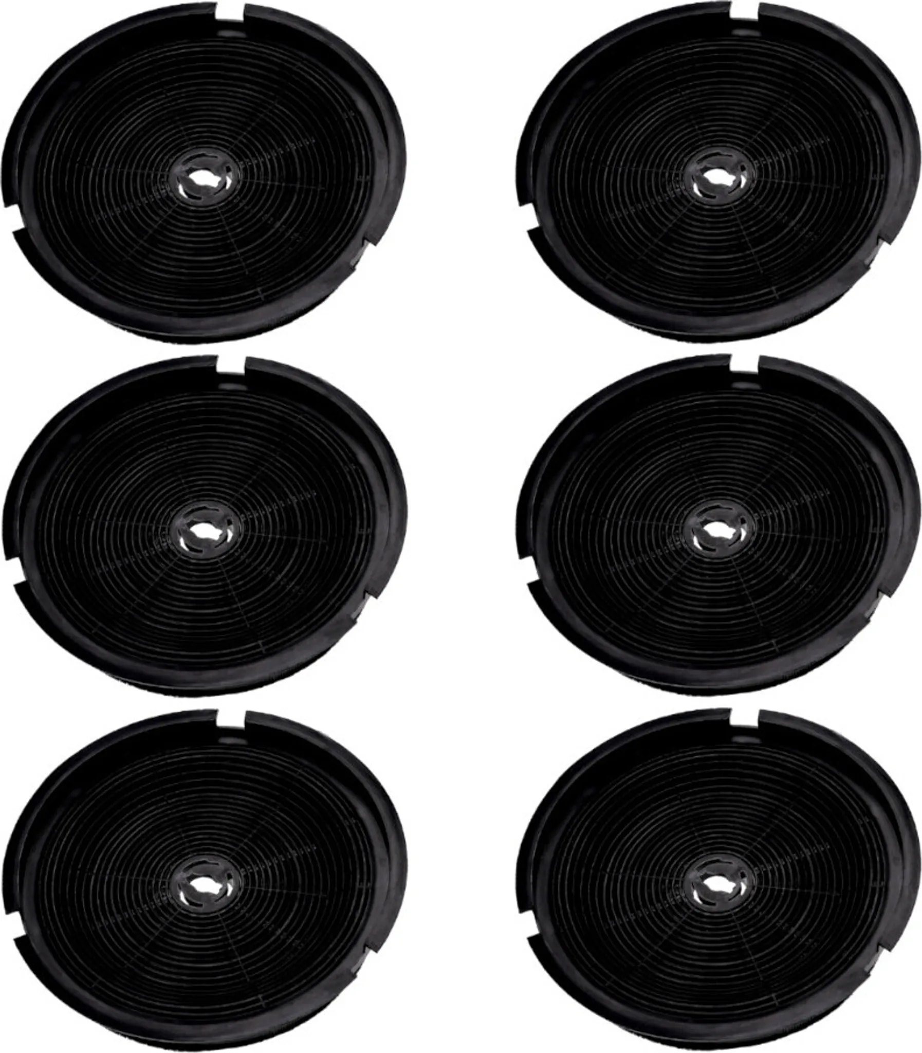 6x Aktivkohlefilter 190 Mm – Ersatzfilter Für Dunstabzugshauben | Gegen Küchengerüche