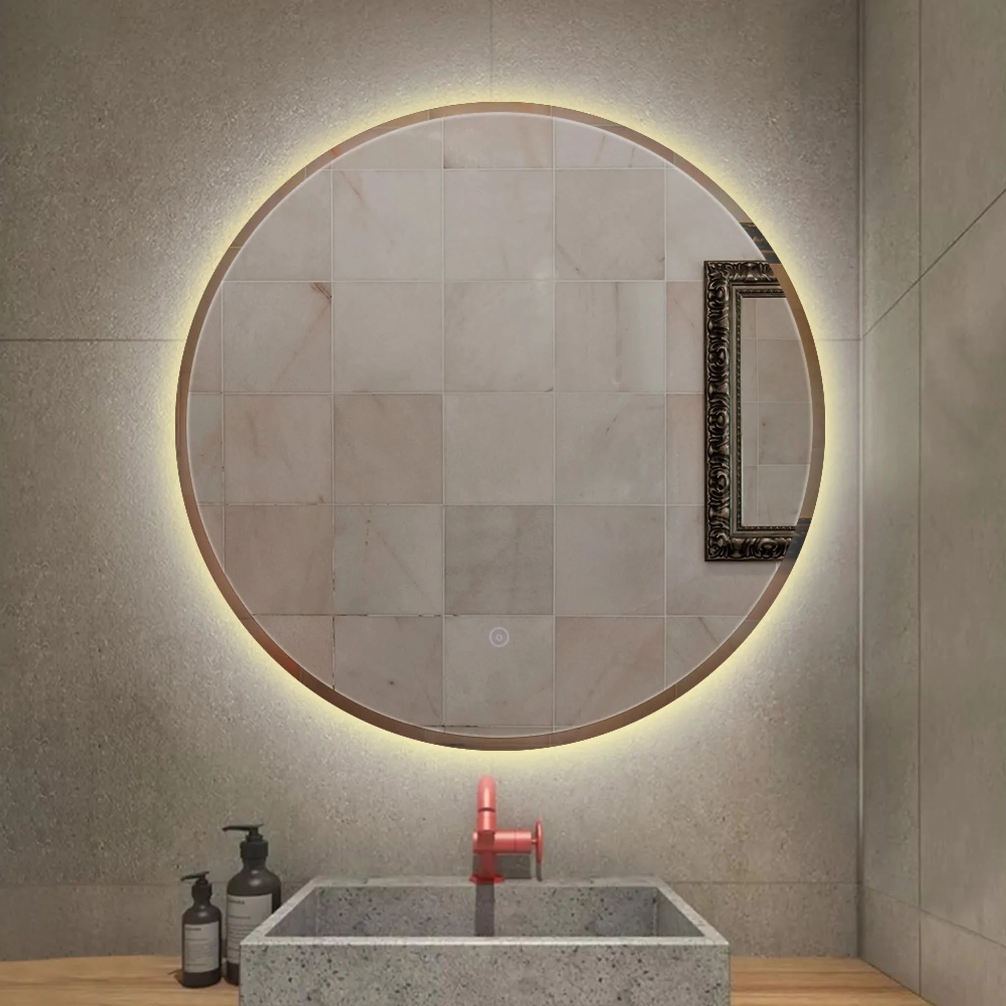 Badspiegel mit LED Beleuchtung Badezimmerspiegel Bad Spiegel Wandspiegel M160 