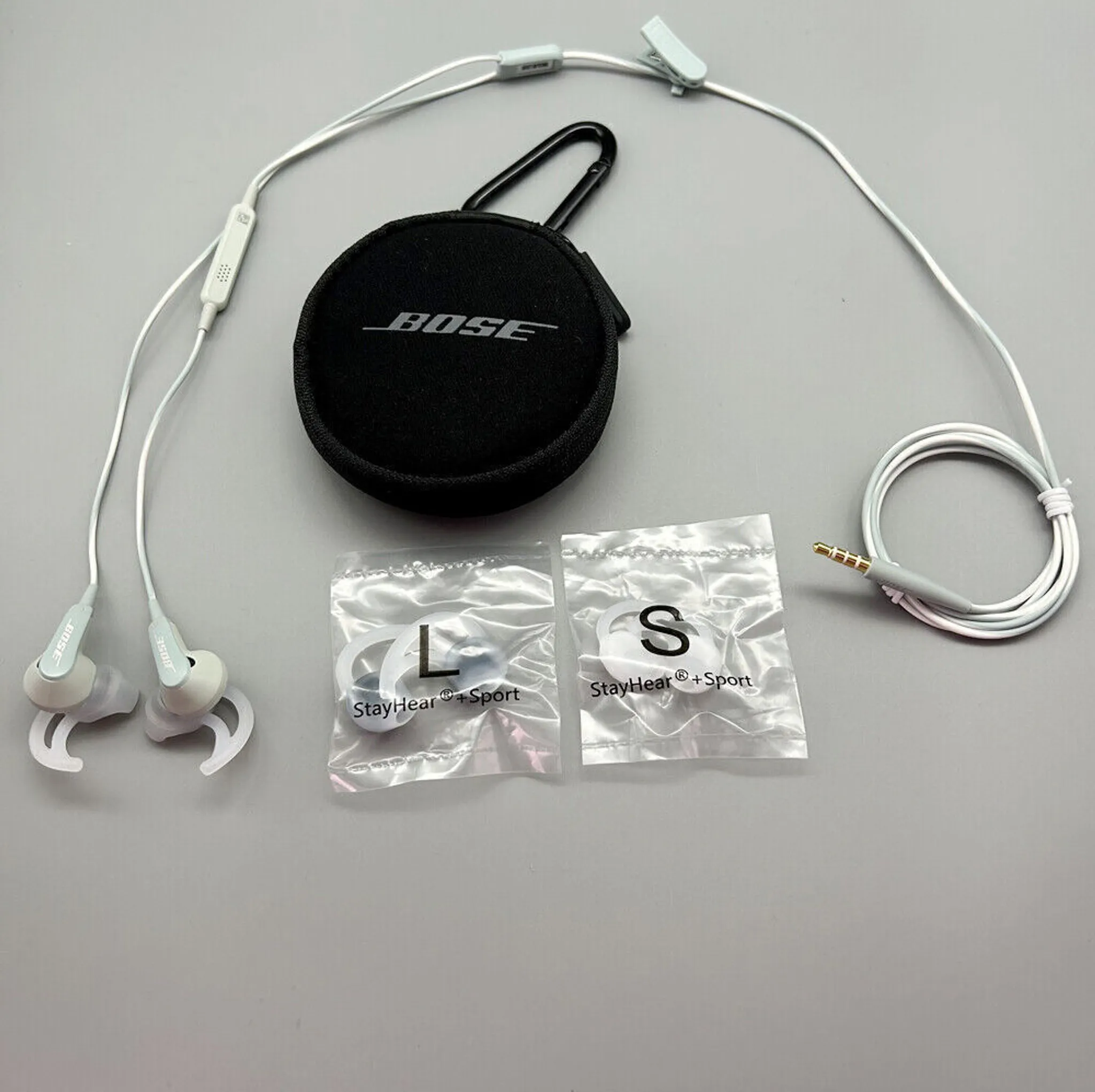 Bose SoundSport In-Ear Kopfhörer Weiß 3.5mm Klinke Sport Fitness Kabel Ohrhörer Bose SoundSport In-Ear Kopfhörer Weiß 3.5mm Klinke Sport Fitness Kabel Ohrhörer